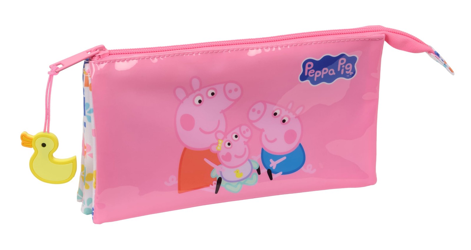 PEPPA PIG BABY PIG – Triple Pencil Case, Children's Pencil Case, Ideal for Schoo
