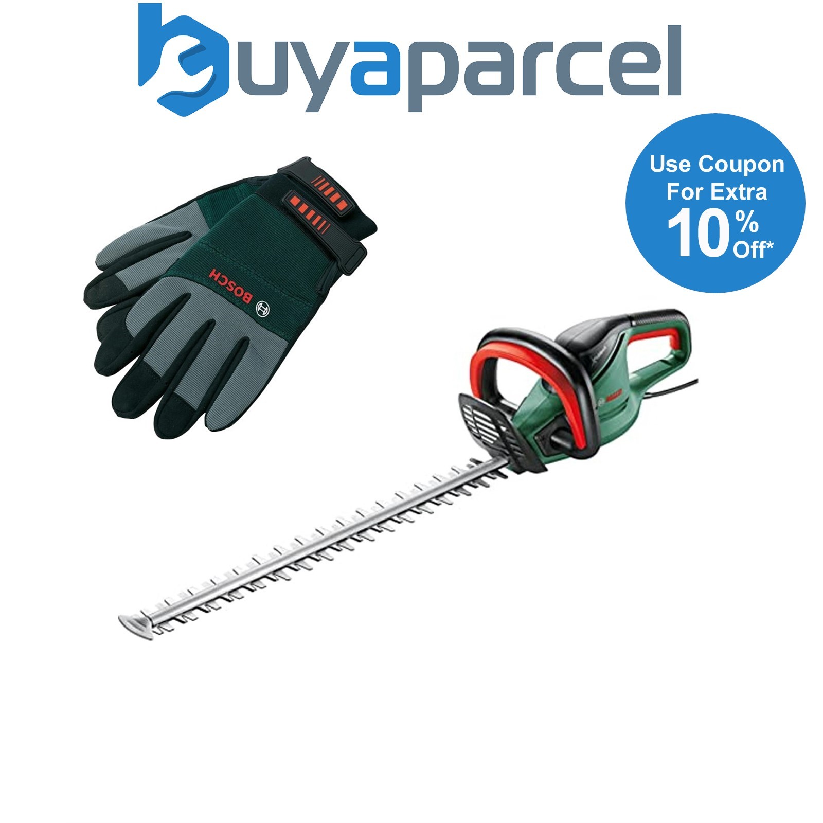 Bosch UniversalHedgeCut 50 Electric Hedge Cutter Garden Trimmer 50cm & Gloves