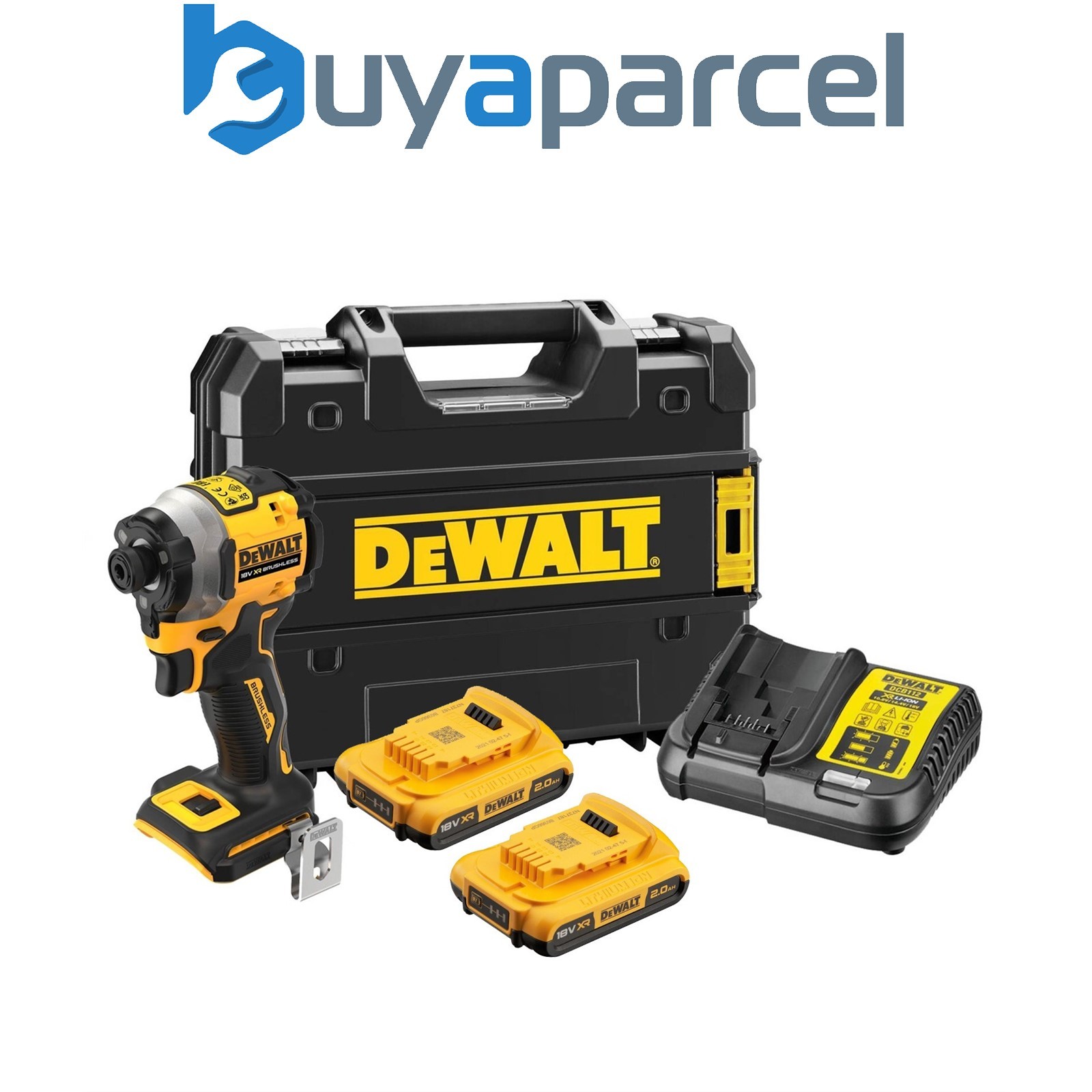 Dewalt DCF850D2T 18v XR Brushless Ultra Compact Impact Driver + 2x 2ah Batteries