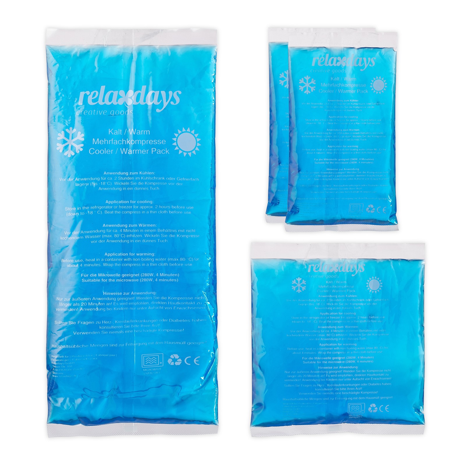 Cold gel pack Reusable Ice Pad 3 Sizes Blue Cold Compress Pack Reusable Ice Pack