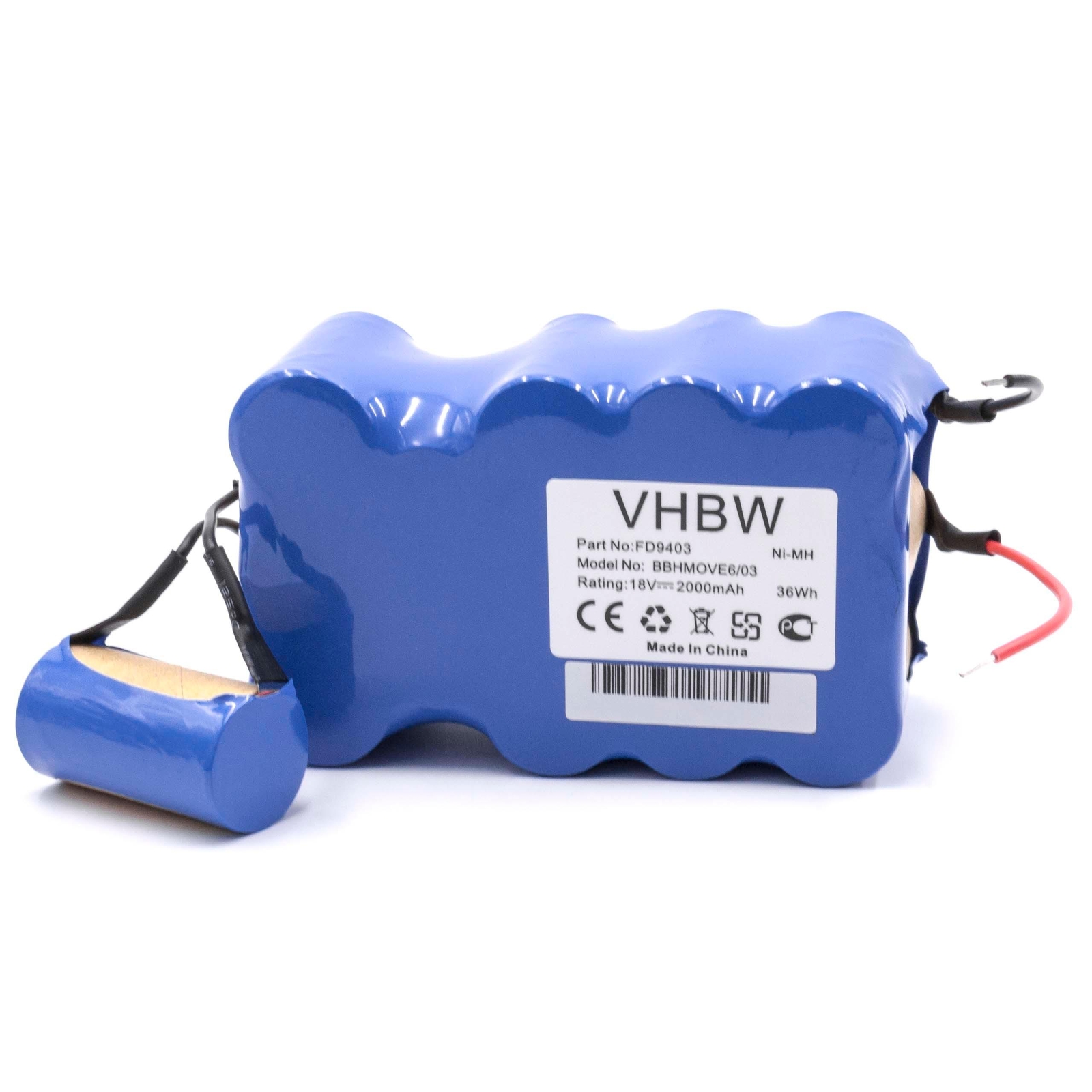 Battery for Bosch BBHM1CMGB/01 BBHMOVE4/02 BBHMOVE4/01 BBHMove4 2000mAh 18V