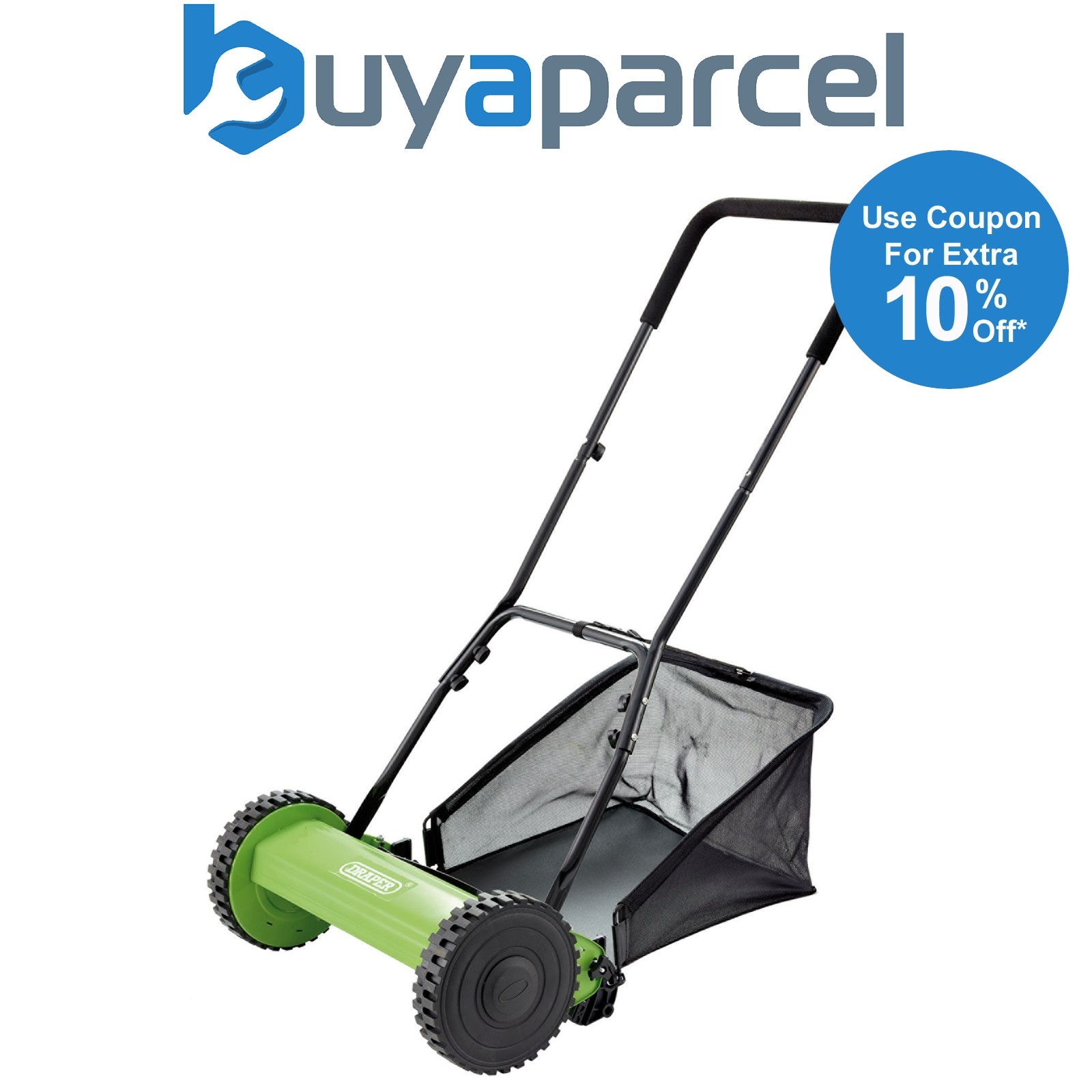 Draper 84749 Hand Push Lawn Mower, 380mm
