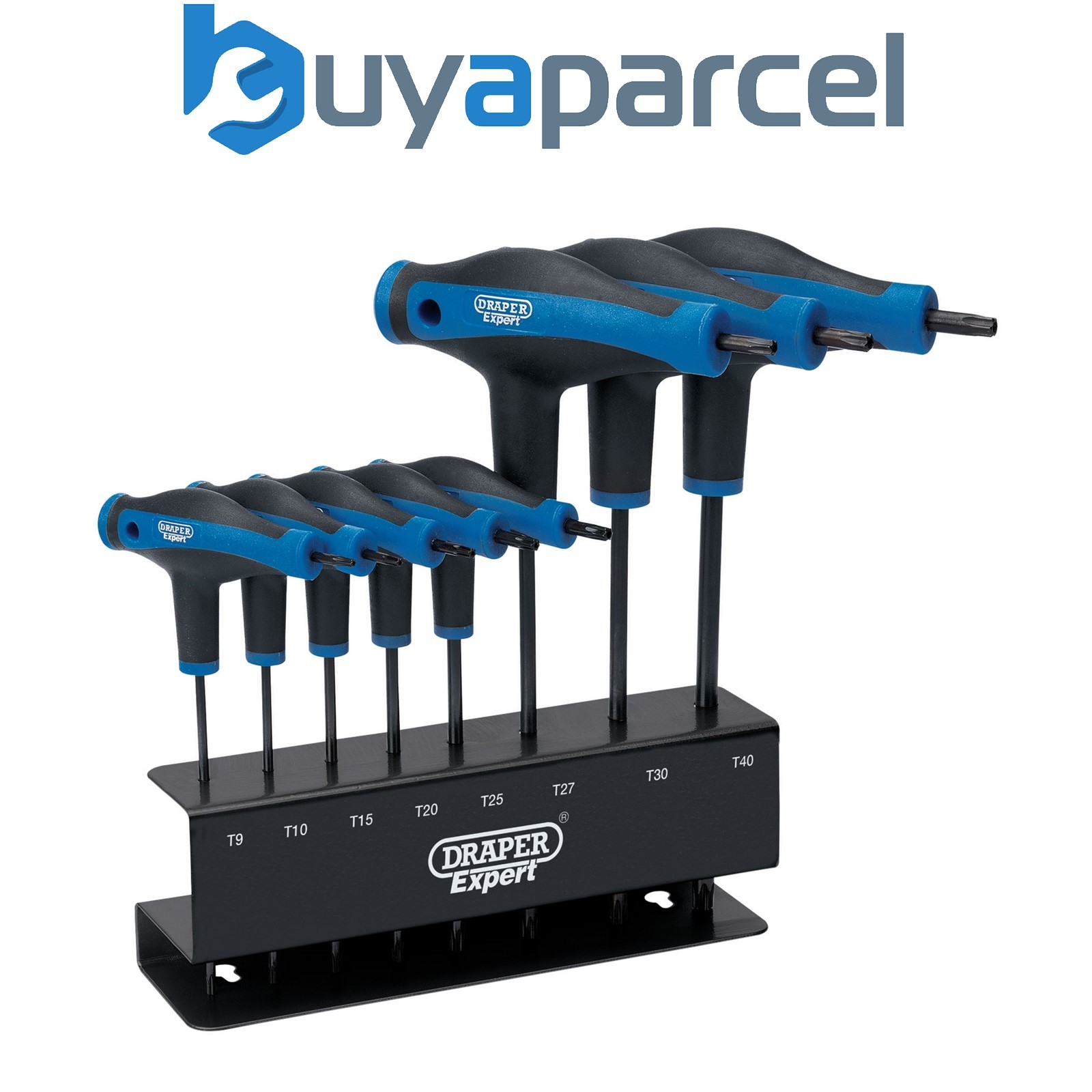 Draper 33872 Draper Expert TX-STAR Soft Grip Metric T-Handle Key Set (8 Piece)