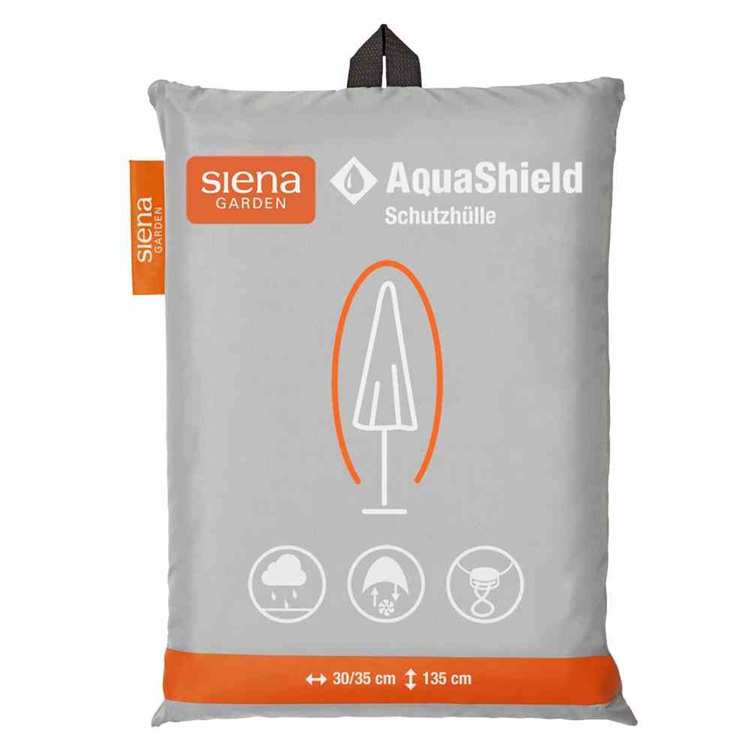 Aquashield Parasol Cover 30/35xH135cm Without Spike Light Grey 100% Polyester