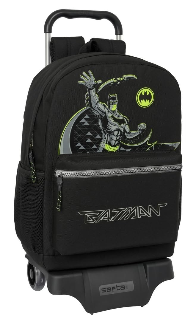 Safta BATMAN GAME OVER - Large Backpack with Trolley, Ideal for Children of Diff