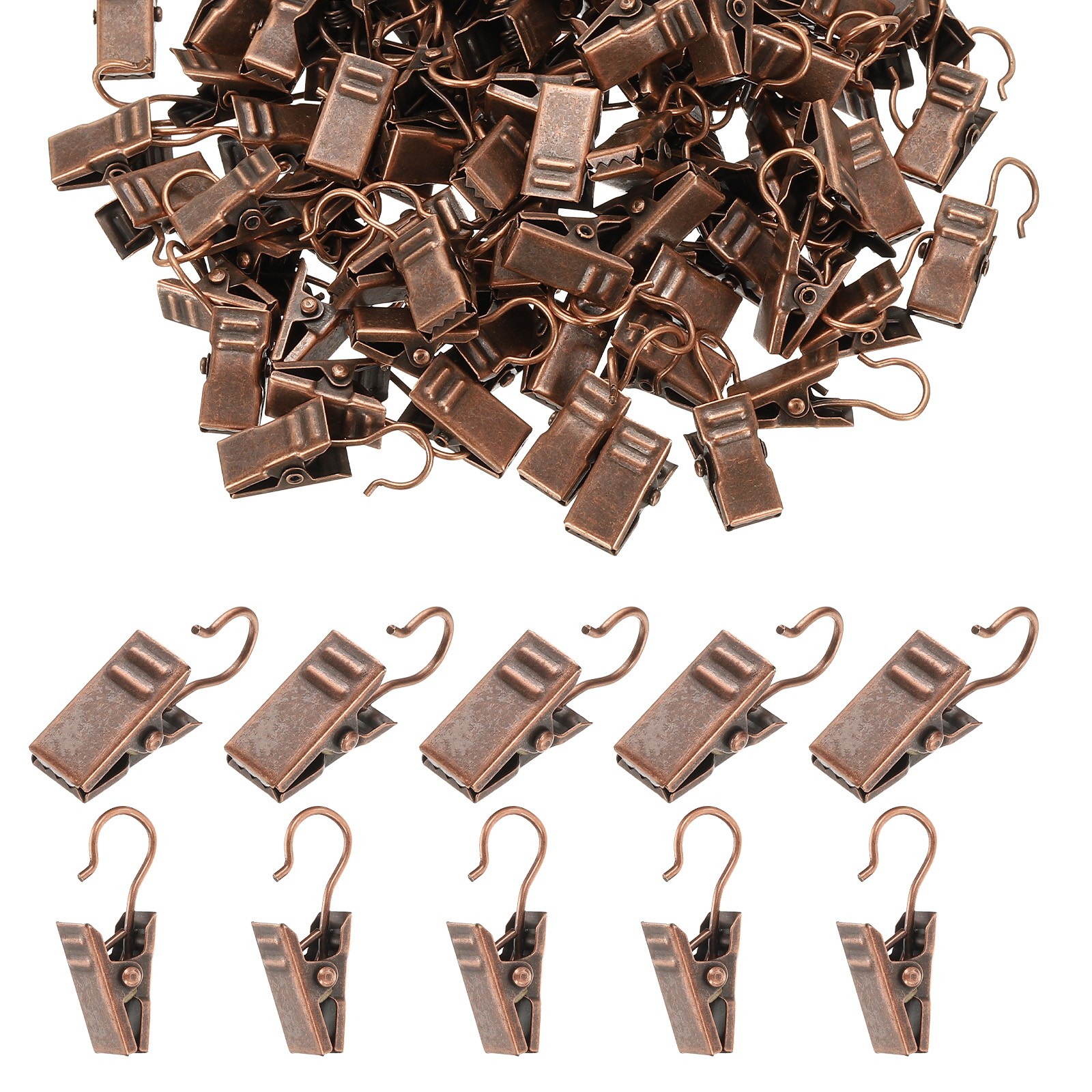 300 Pcs Copper String Light Hanging Clips Curtain Hooks Party Decoration Hanger