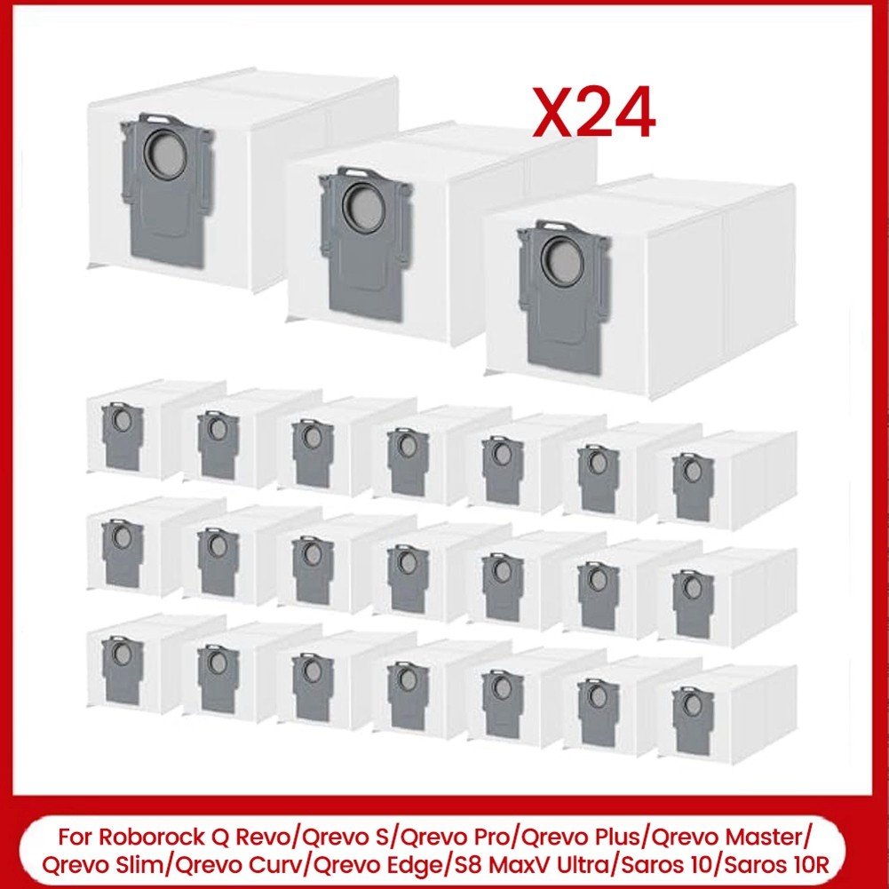 24 Dust Bags for Q /Qrevo S/Qrevo Pro/Qrevo Plus/Qrevo6116