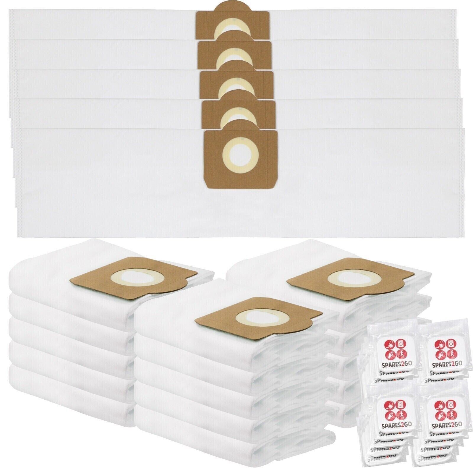 Dust Bags for FOX F50-800 30L Vacuum Extractor Wet & Dry SMS Bag x 20 + Fresh