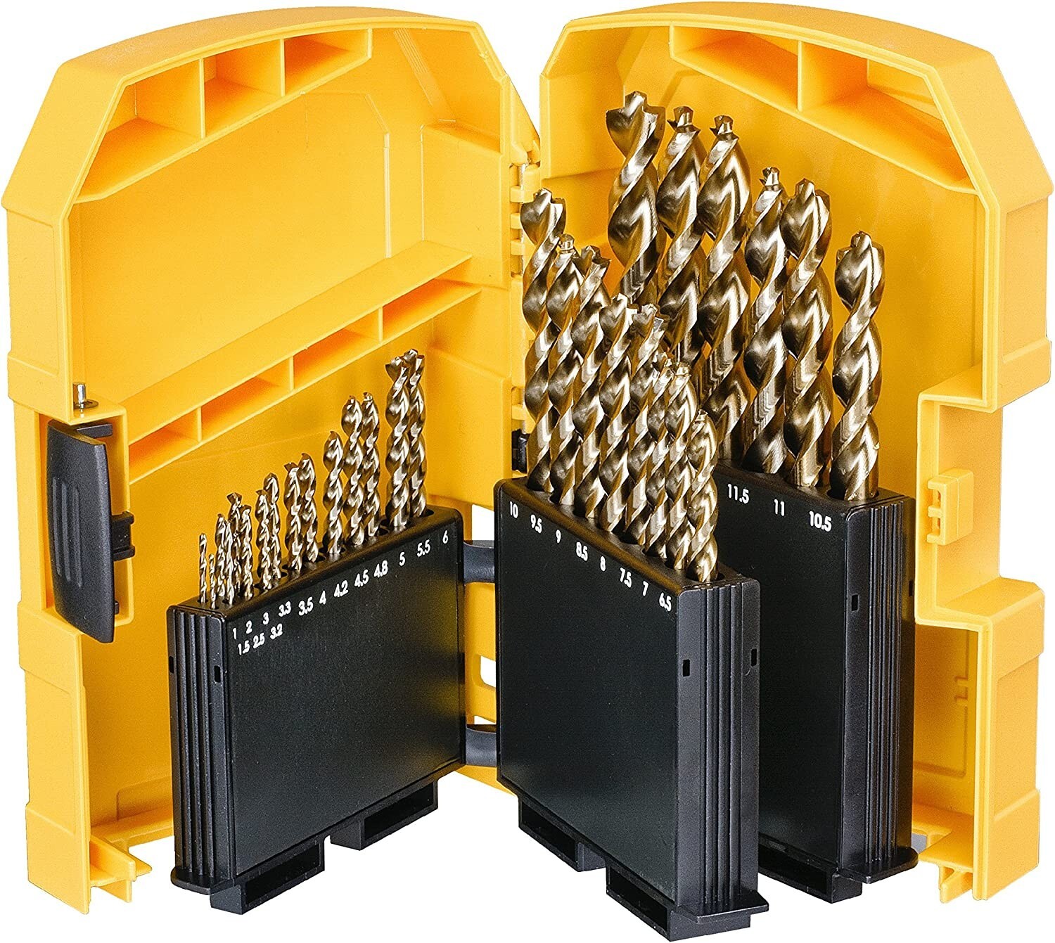 DeWalt 29 Piece Extreme 2 HSS Metal Steel Drill Bit Set, 1.5mm - 13mm, DT7926-XJ