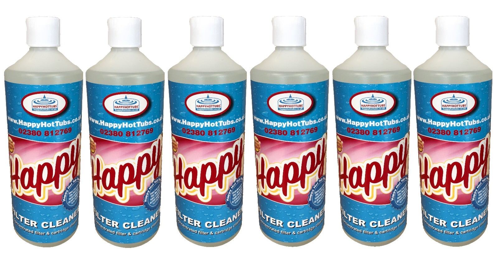 6 x 1 Litre Cartridge Cleaner *BUY MORE SAVE MORE* Hot Tub Filter Spa