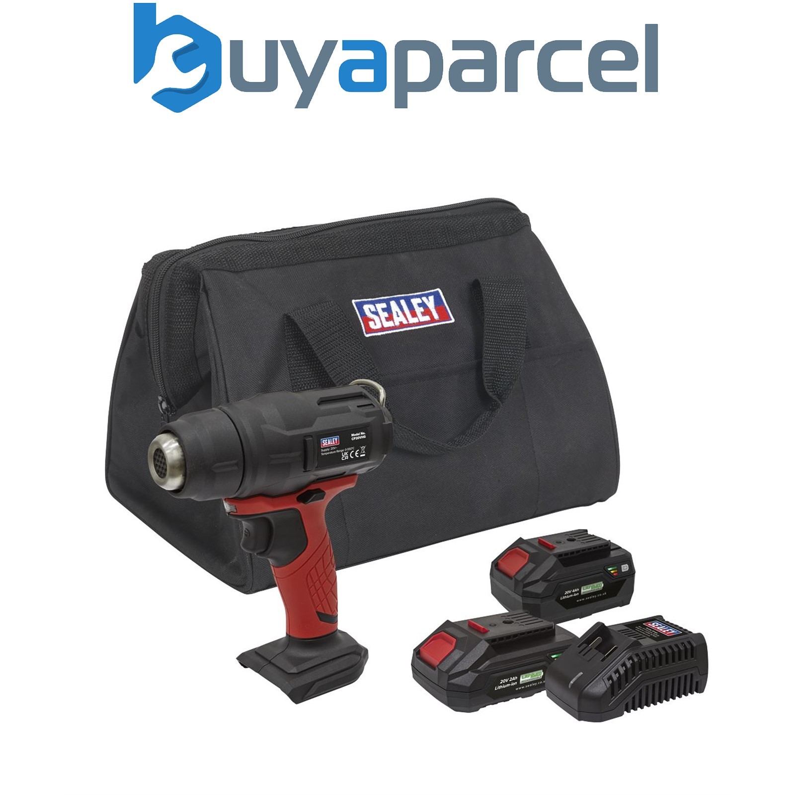Sealey CP20VHGKIT2 SV20 Series Cordless Heat Gun Kit 20V - 2 Batteries