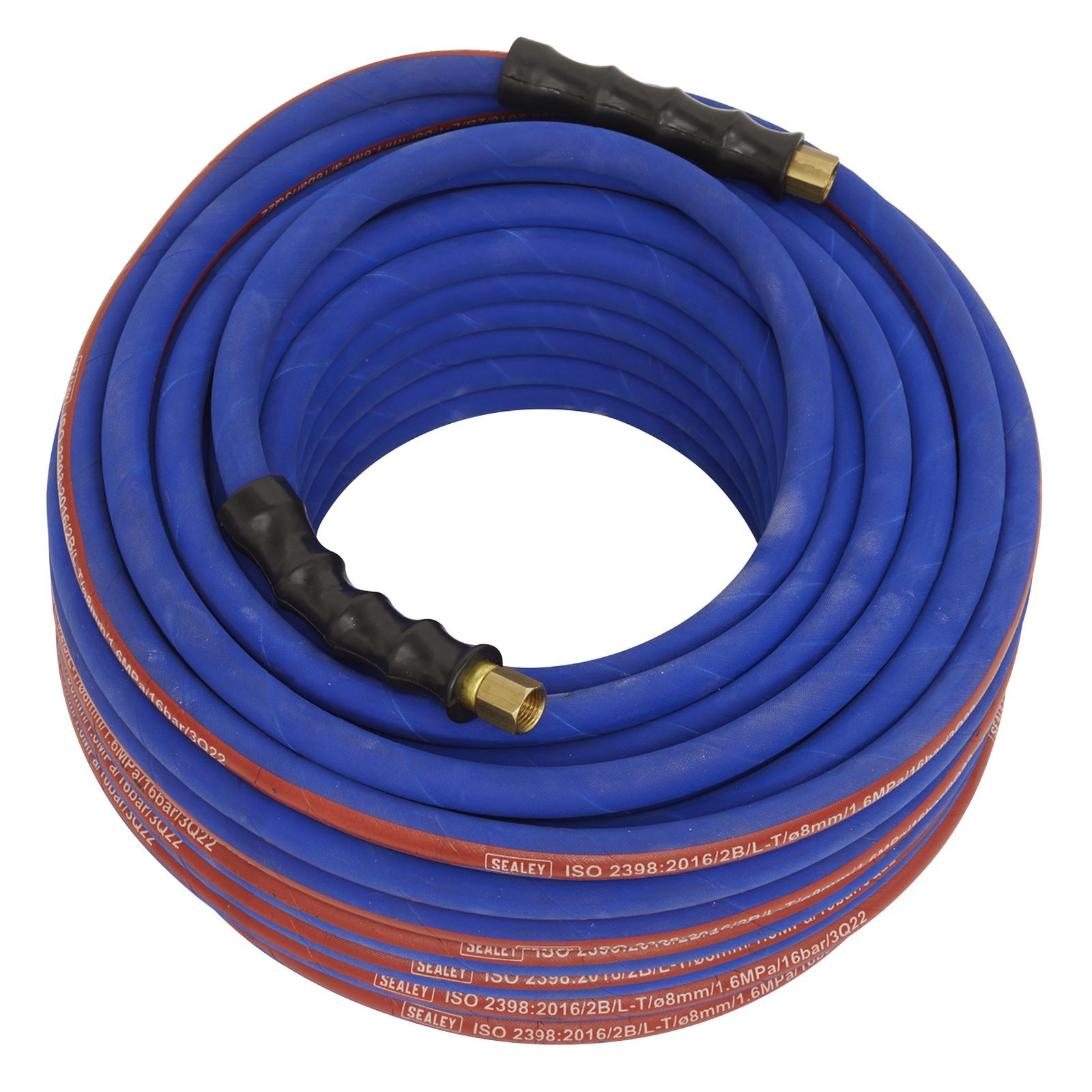 Sealey Air Hose 30m x Ø8mm with 1/4"BSP Unions Extra Heavy-Duty - AH30R
