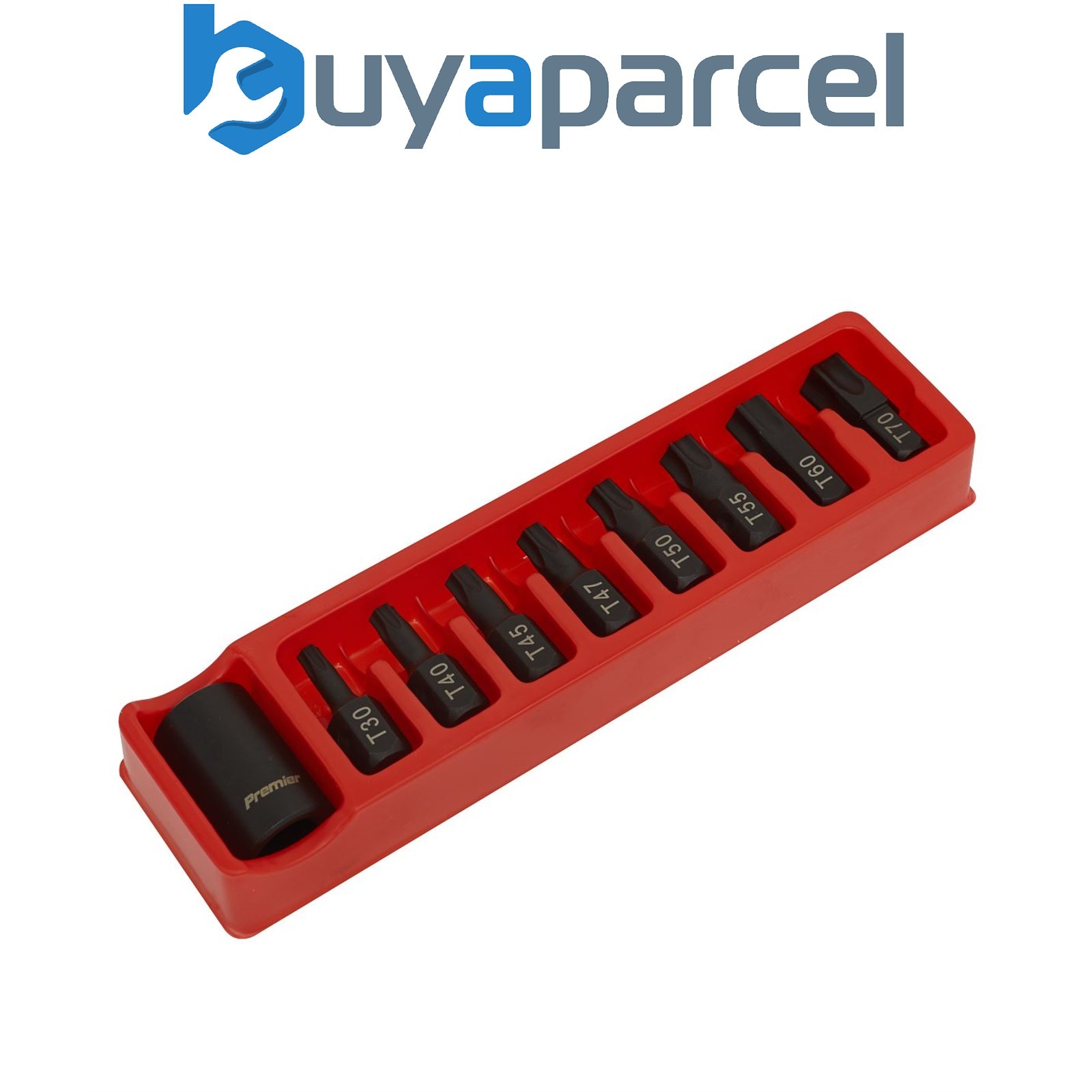 Sealey AK5610 Premier TRX-Star* Impact Bit & Holder Set 1/2"Sq Drive 9pc