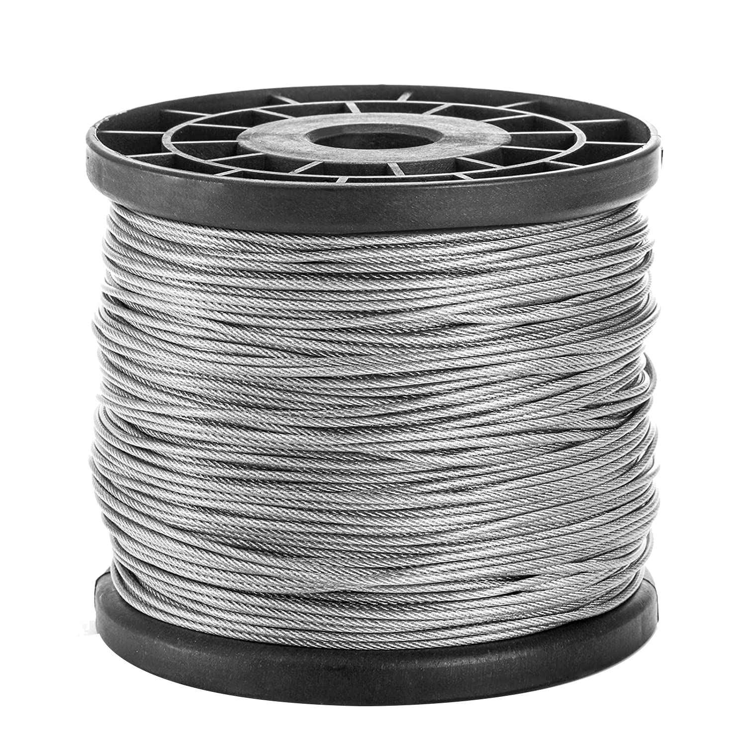 1/16Inch x 500Feet Wire Rope Cable, Braided Wire Stranded Rope Aircraft2700