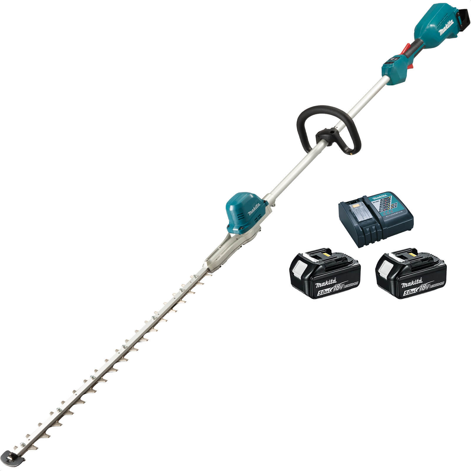 Makita DUN600L 18v LXT Cordless Brushless Pole Hedge Trimmer 600mm 2 x 5ah Li-io