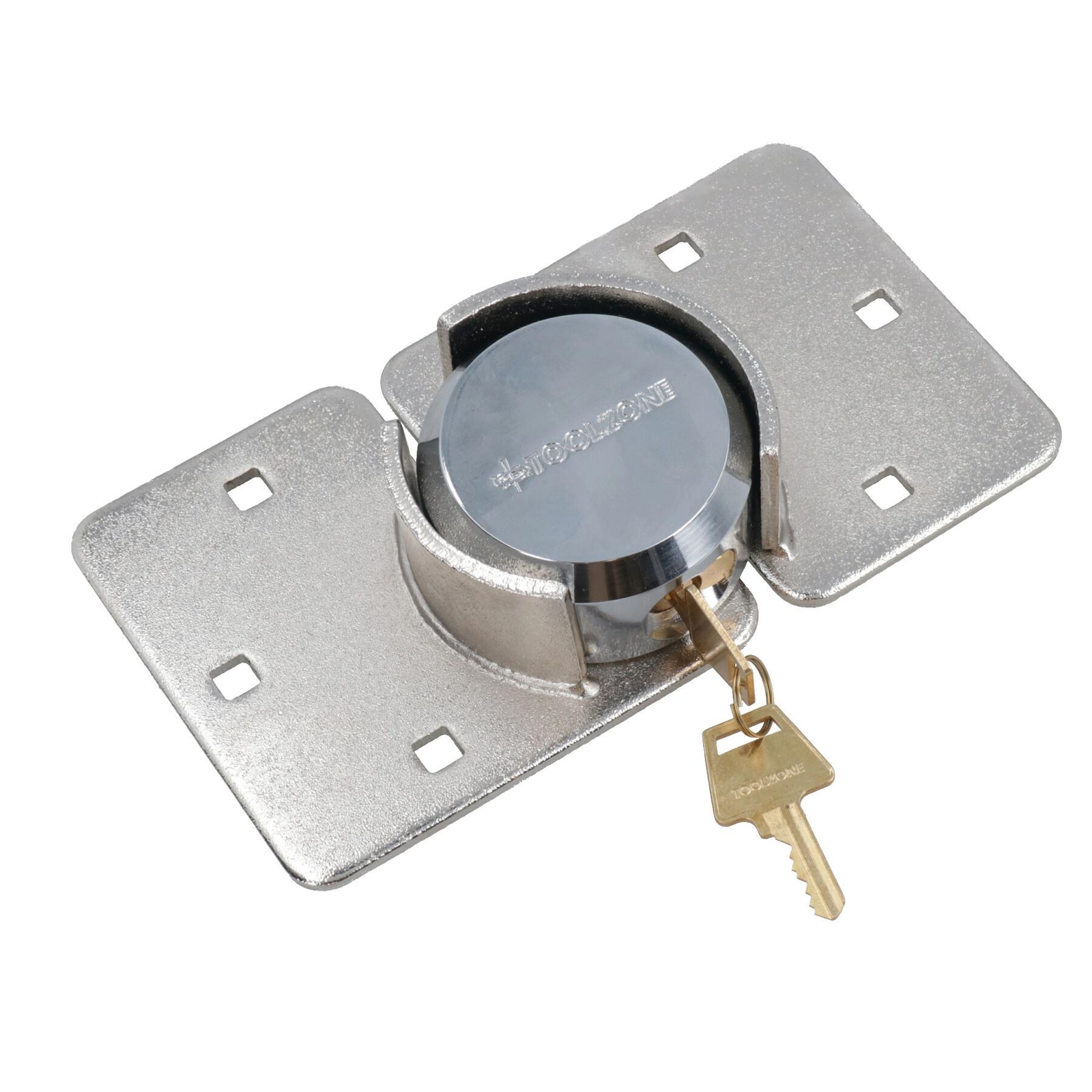 Van Garage Shed Door Security Padlock Hasp Set Lock Heavy Duty 73mm Steel TE150