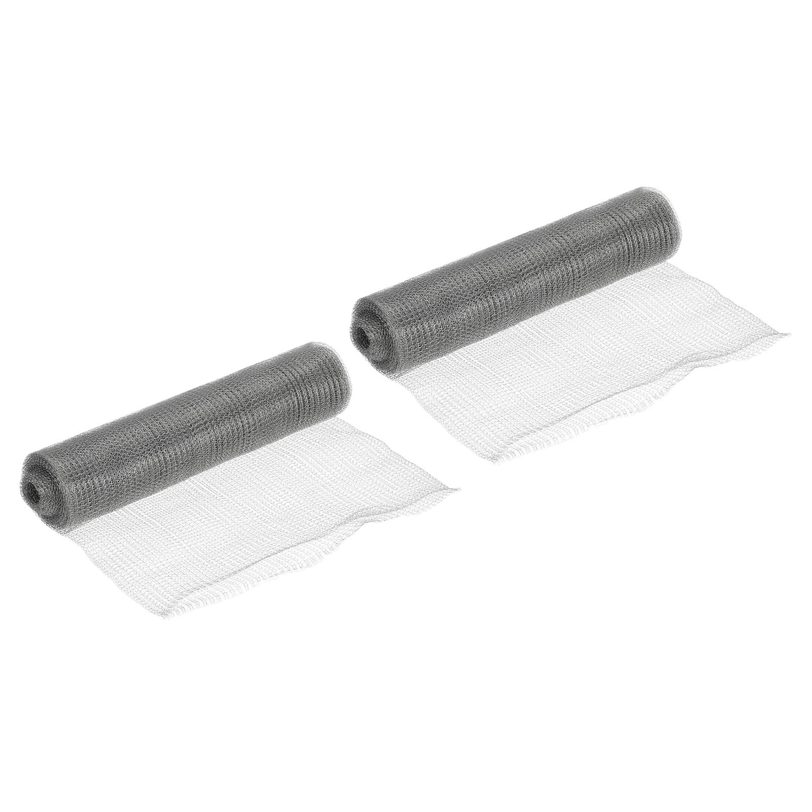 2Pcs Wire Mesh Hole Fill Fabric Stainless Steel Double Layer Blocker Flexible