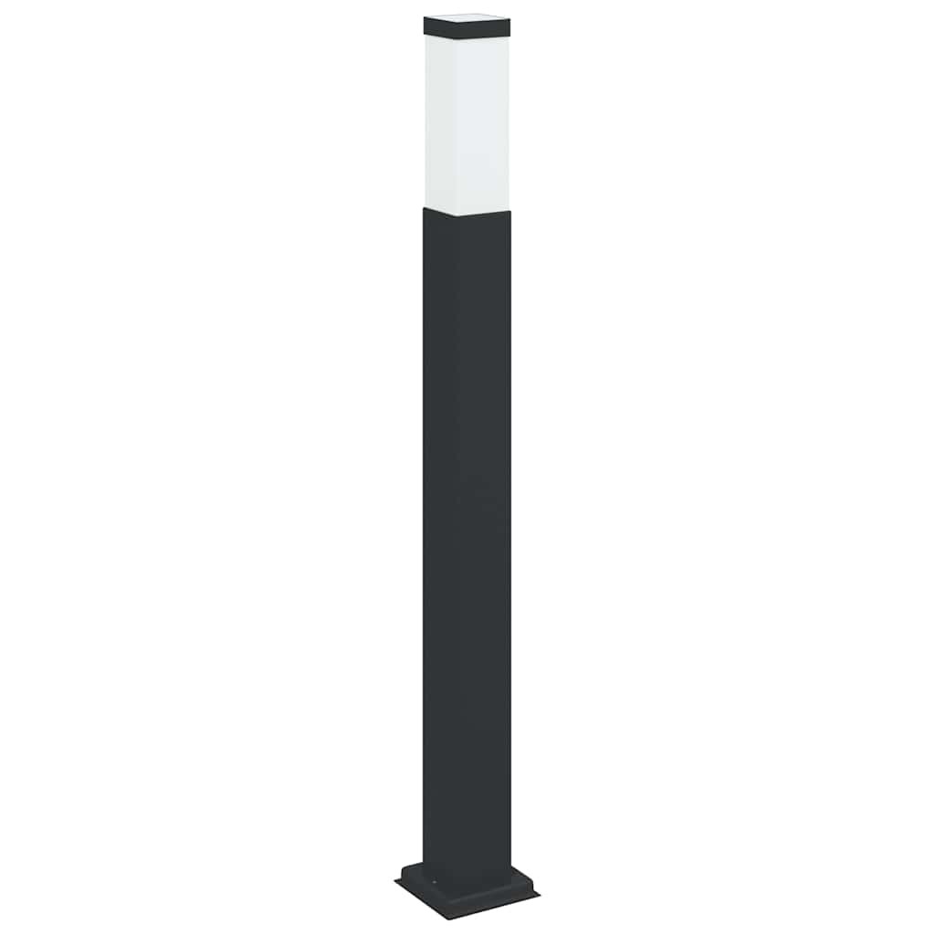 Bollard Light 80cm Black Stainless Steel IP44 Outdoor Garden vidaXL