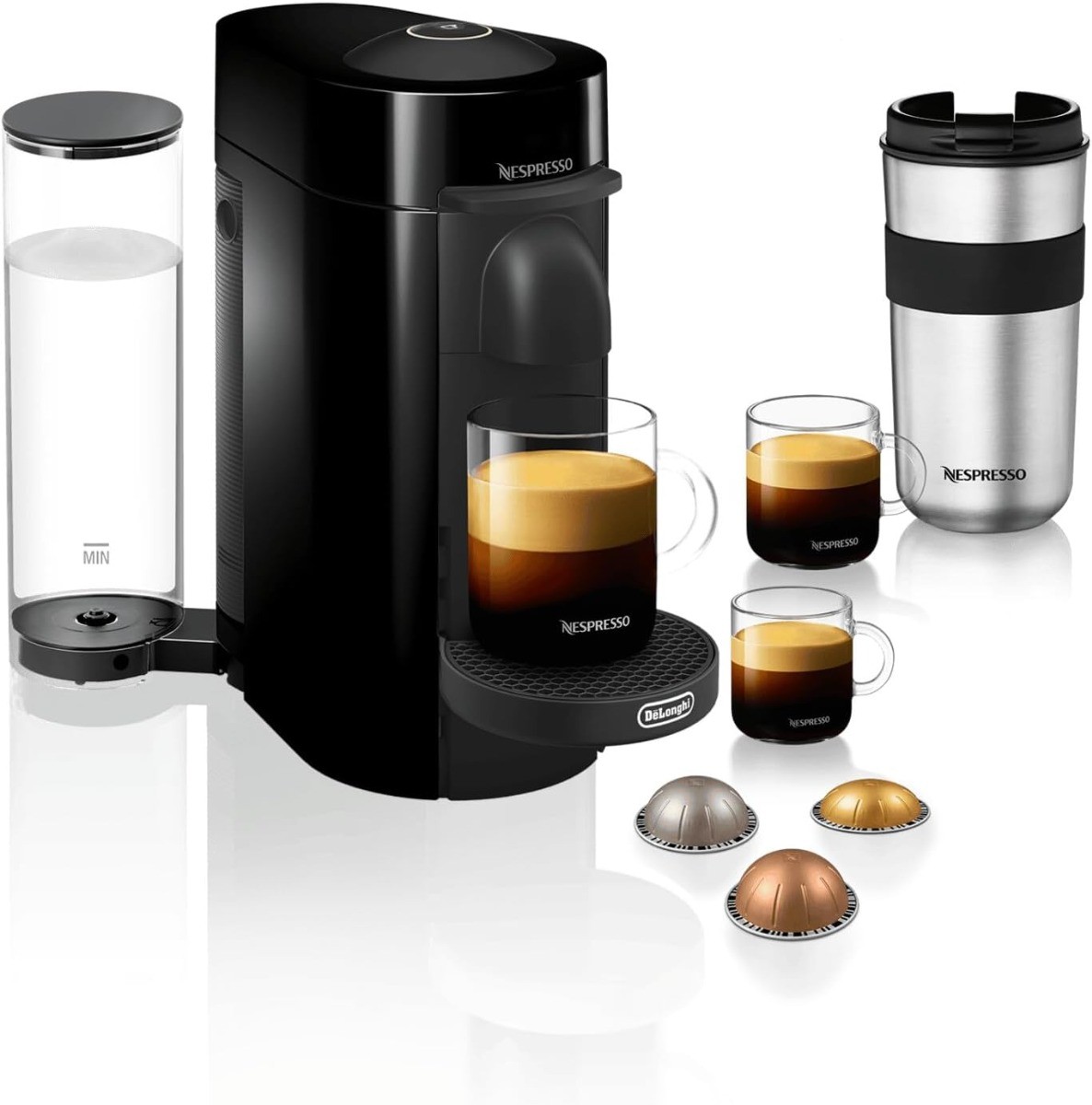 De'Longhi ENV150.B Nespresso Vertuo Plus Pod Coffee Machine 1.8L 1260W Black