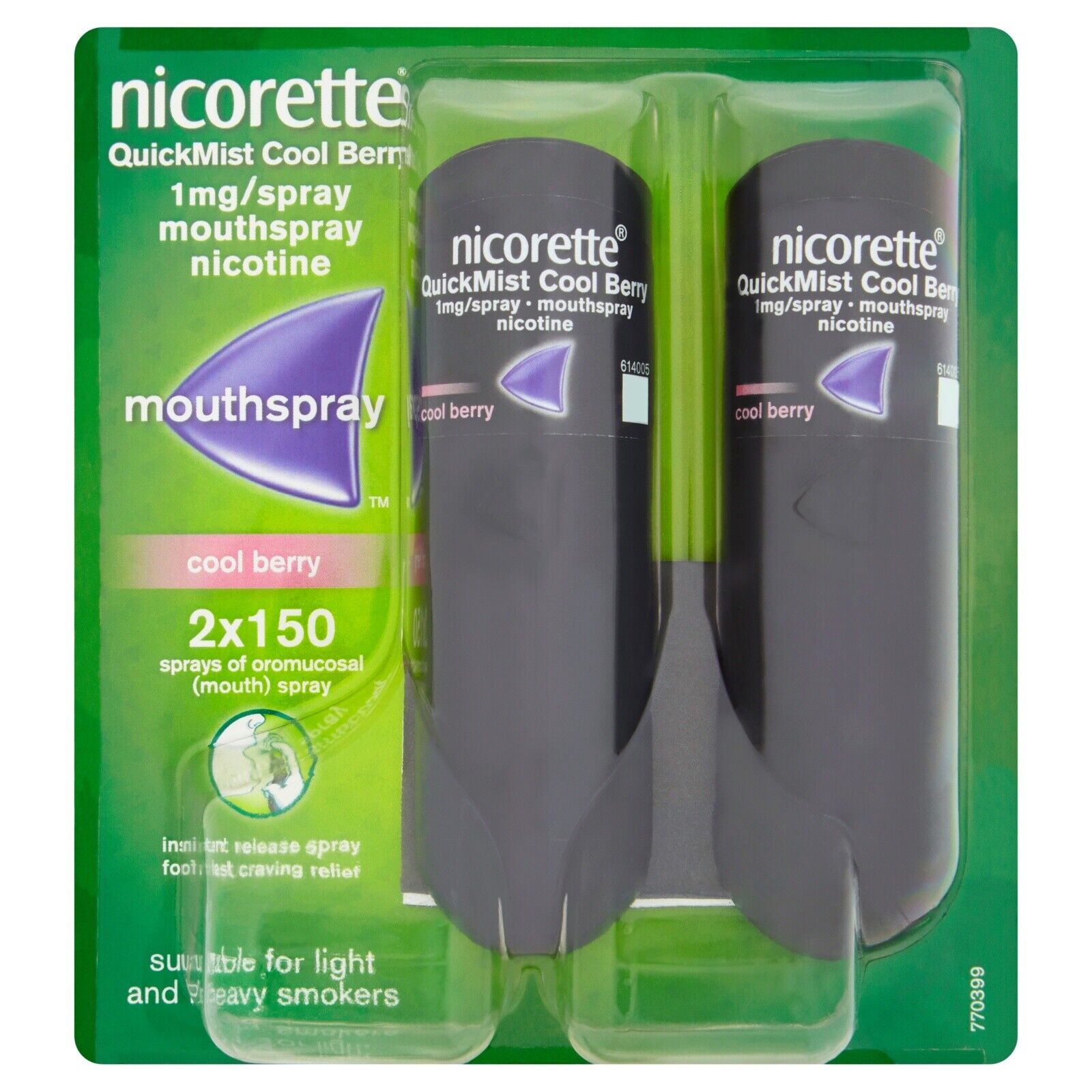 Nicorette QuickMist Cool Berry 1mg/Spray Mouthspray