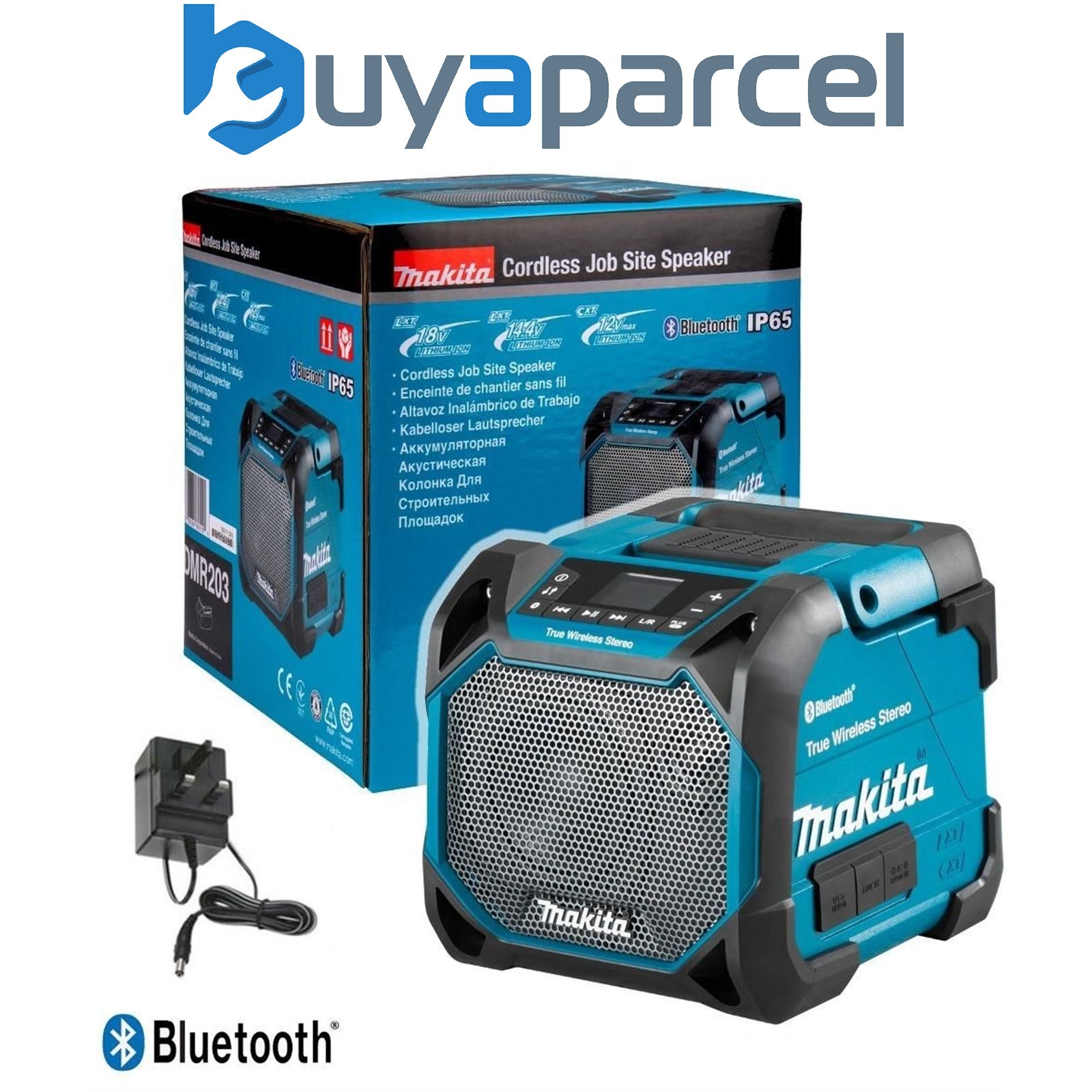 Makita DMR203 18v 10.8v 12v 240v CXT LXT Cordless Bluetooth Speaker LCD Display