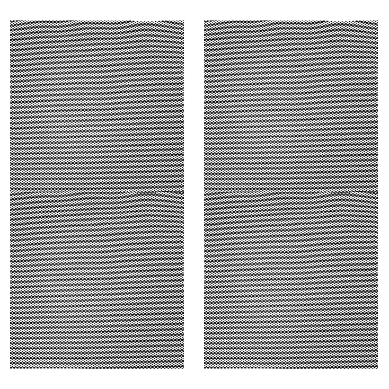 PC Fan Dust Mesh 39.4"x19.7" 3mm Hole, 2 Pcs Dust Filter Black