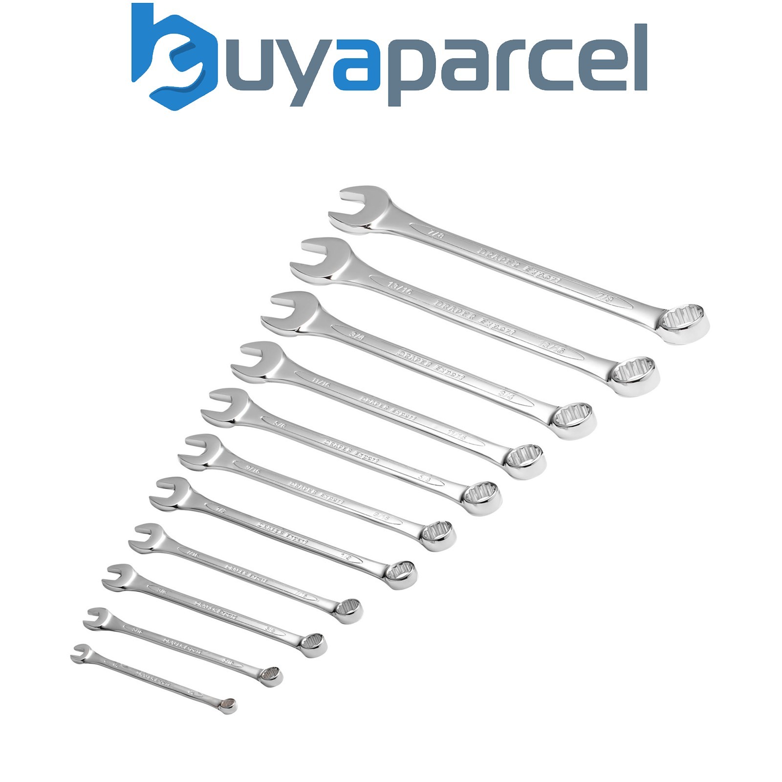 Draper 29546 Draper Expert HI-TORQ Imperial Combination Spanner Set (11 Piece)