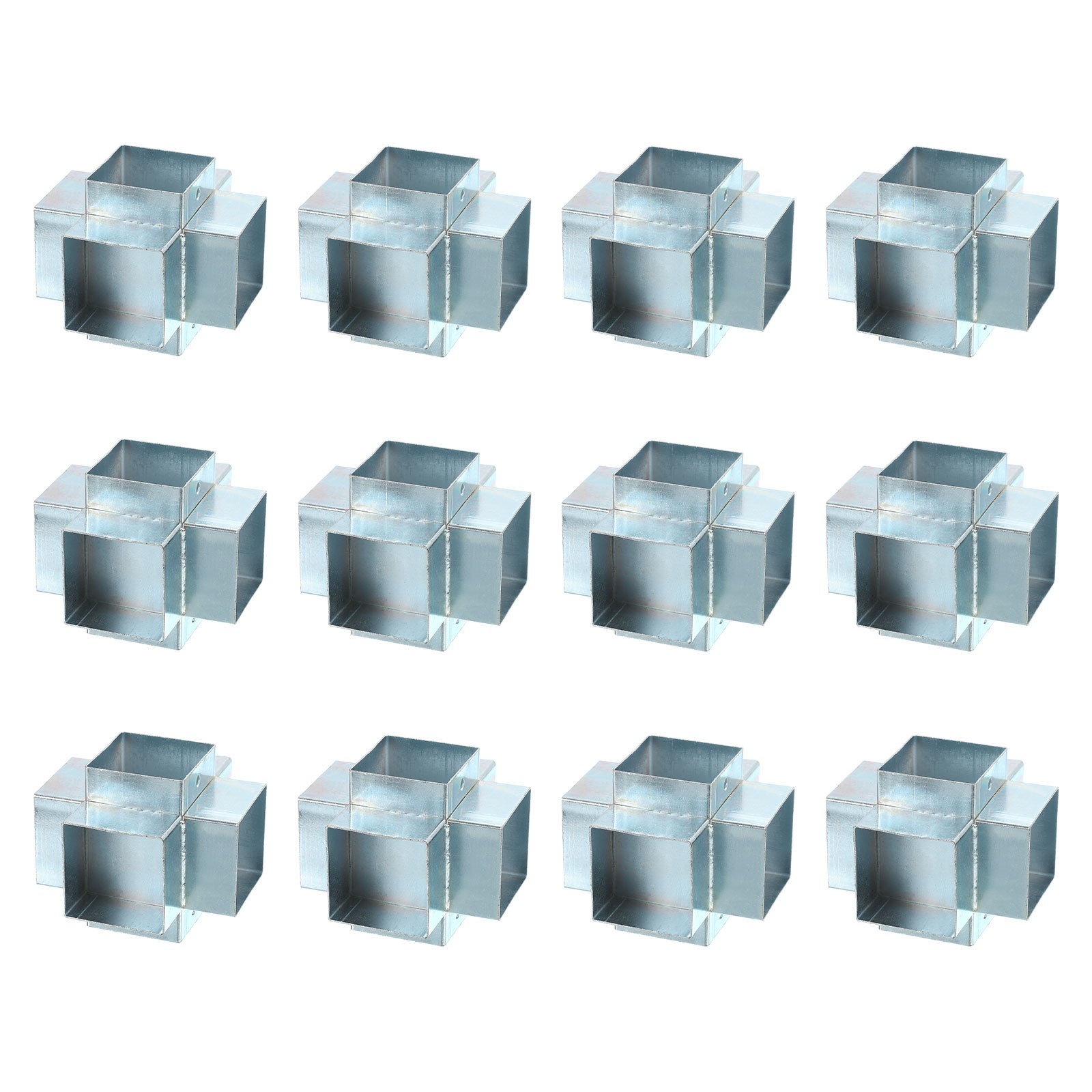 6-Way Gazebo Brackets Kit, Angle Bracket for 2" x 2" Lumber (12 Pack)