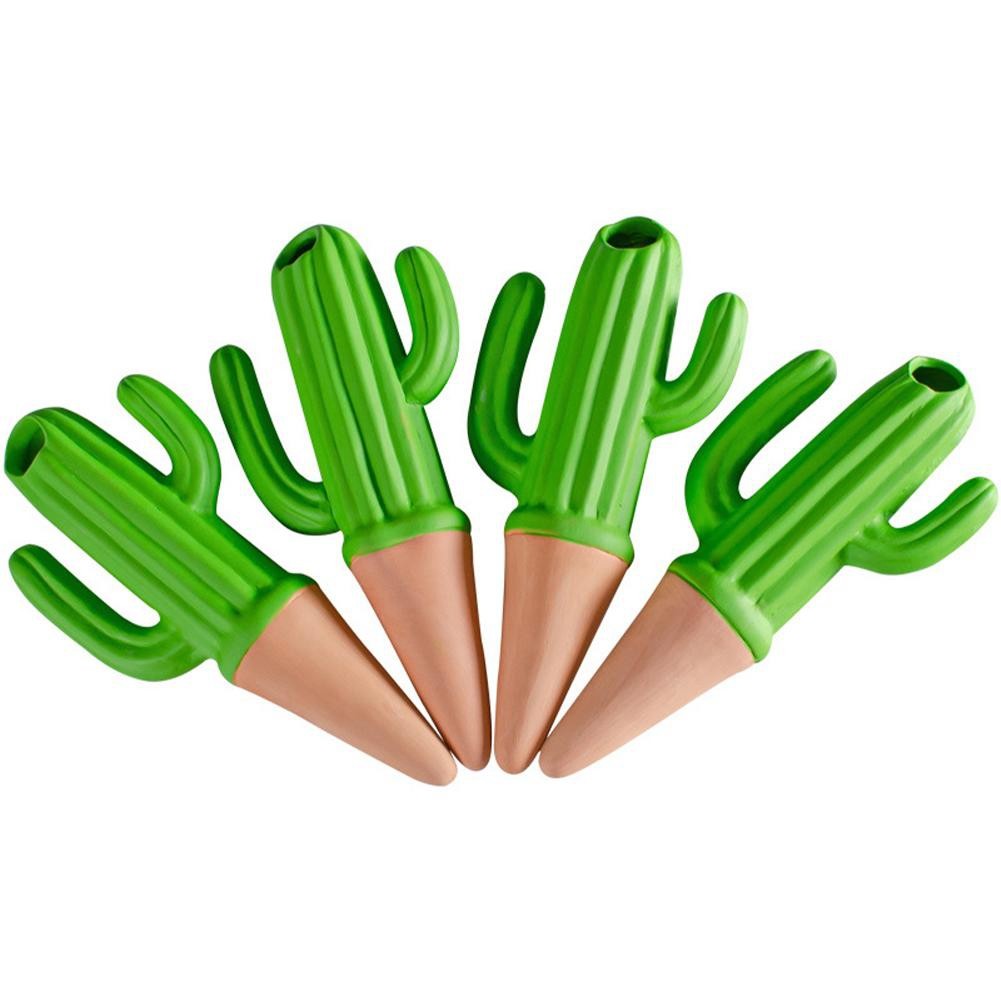 2X(Cactus Shape Automatic Drip Irrigation Watering System Plant Dripper2281