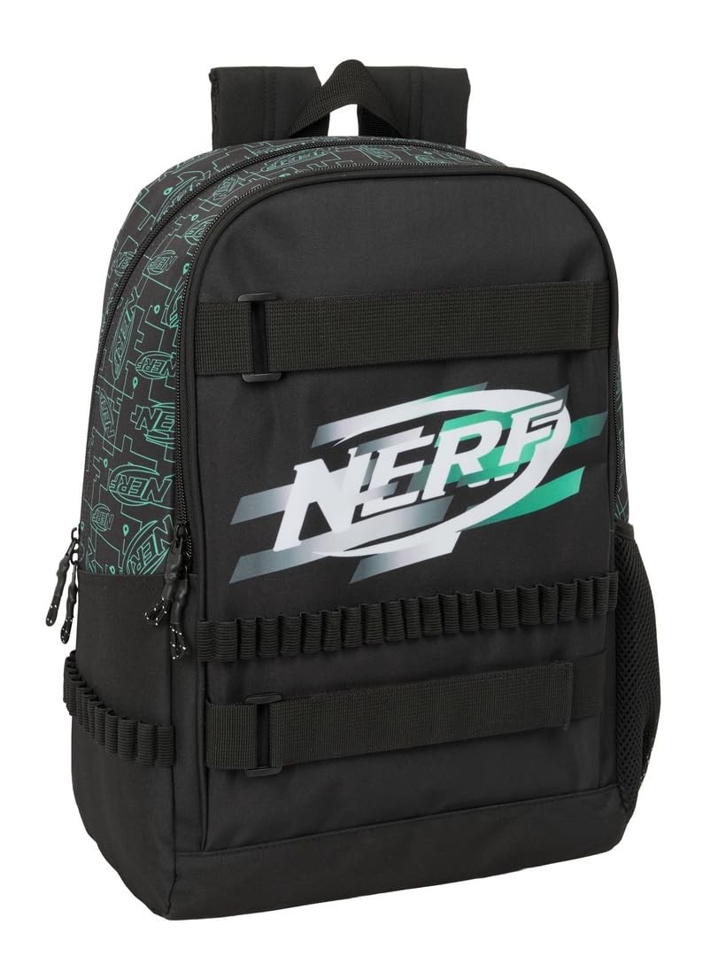 Safta NERF GAME – School Backpack, Adaptable to Cart, Ideal for Children of Diff