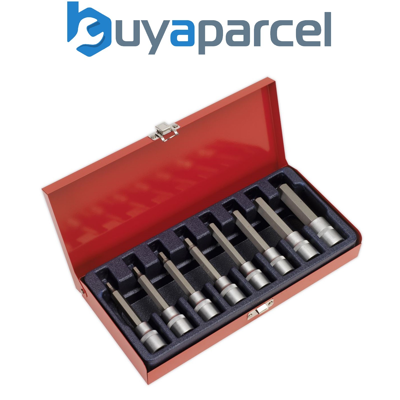 Sealey AK9310 Premier Hex Socket Bit Set 1/2"Sq Drive 8pc