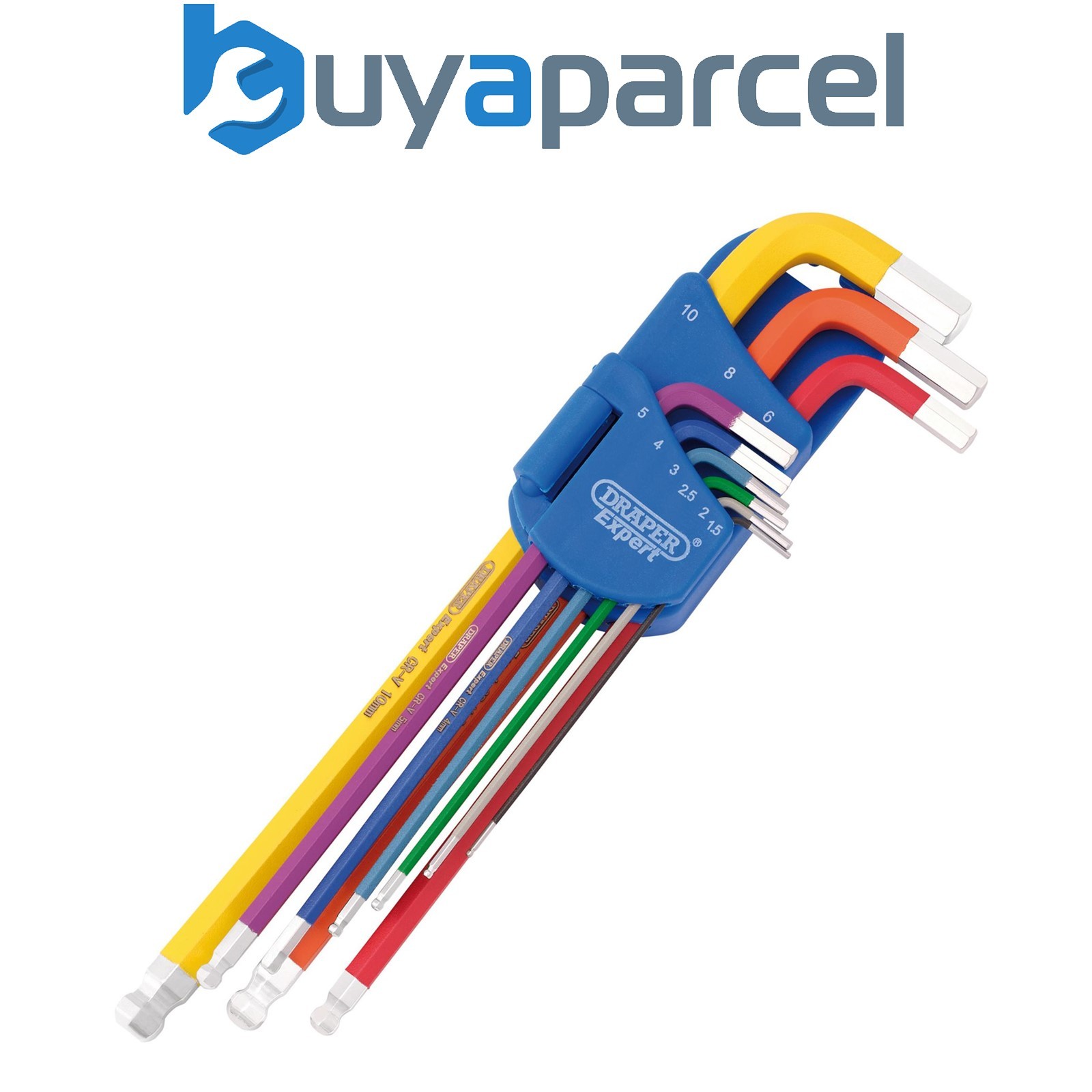 Draper 66134 Draper Expert Metric Extra Long Hex. and Ball End Key Set, Colour C