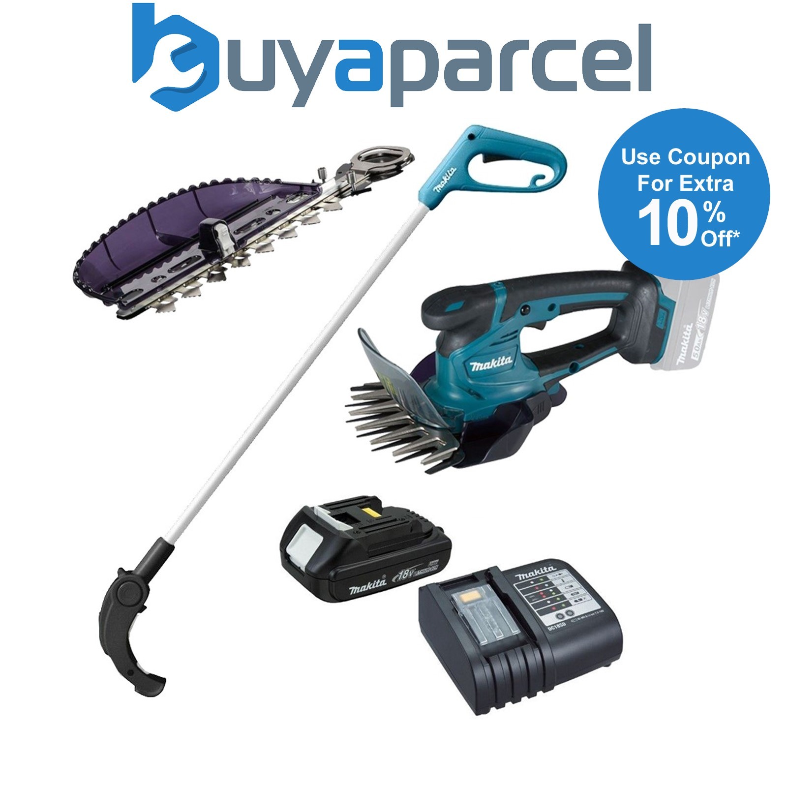 Makita DUM604SY 18v Li-Ion Cordless Pruner Hedge Cutter Shear Lance 1 x Battery