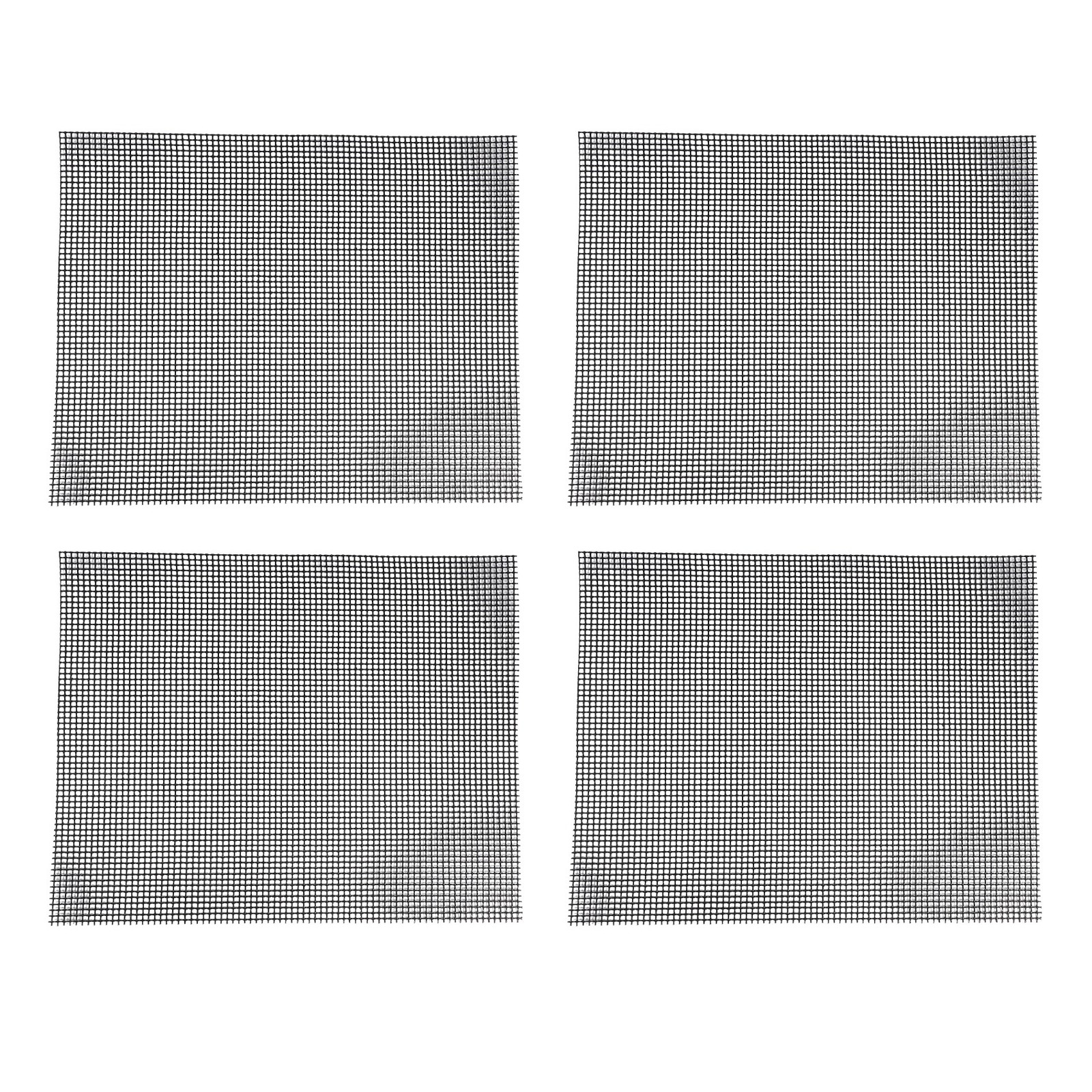 3X(4 Pcs Non Stick BBQ Grill Mesh Reusable PTFE Grilling Net Barbecue Mat5148