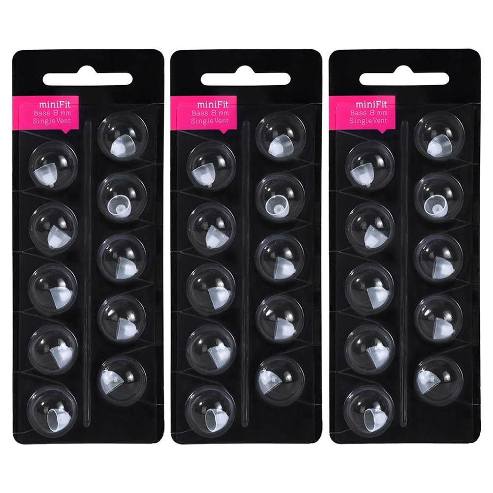 2X(Hearing Aid Domes for Replacements,for Minifit Single Vent8296