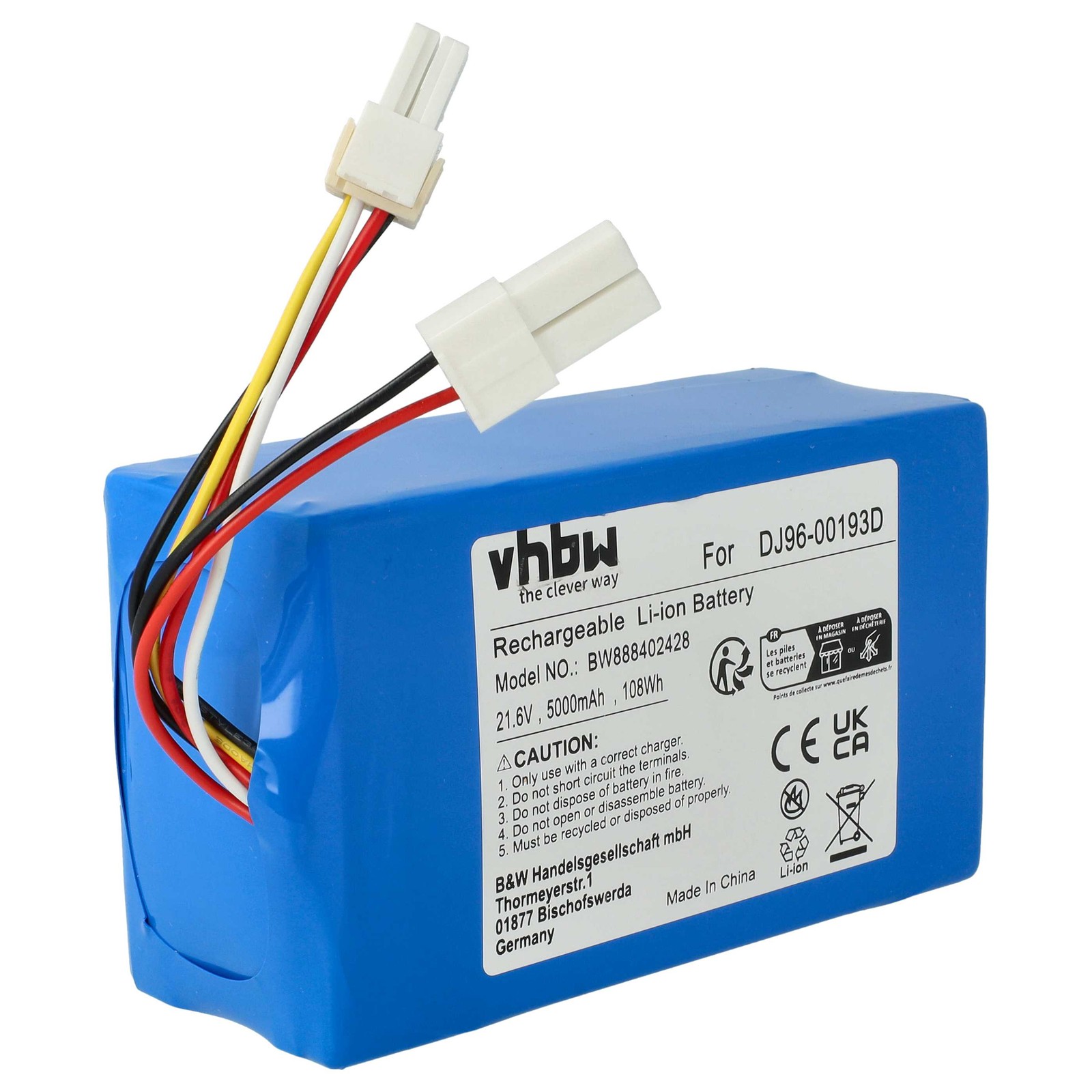 Battery for Samsung Powerbot R9250 R9350 SR20K9350WK 5000mAh 21.6V