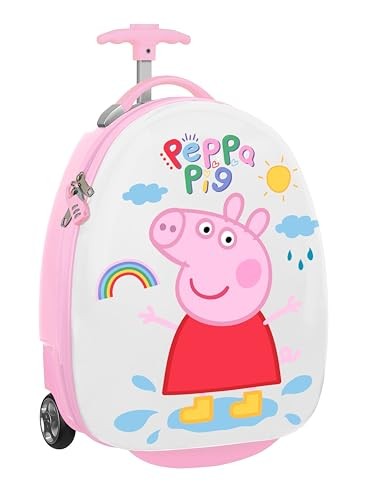 Peppa Pig Ice Cream – Cabin Trolley 16 Inches, Suitcase with Wheels, Security Lo