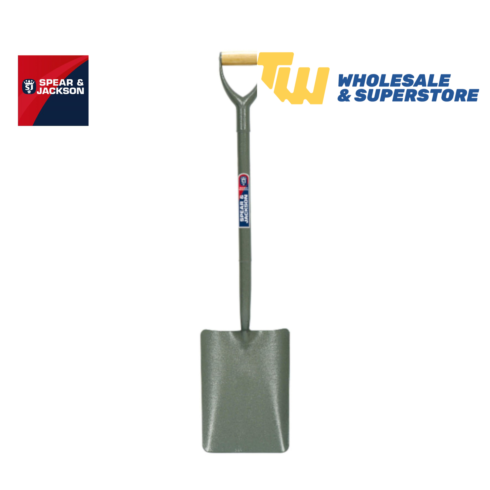 Spear & Jackson 28" Tubular Carbon Steel Taper Mouth No 2 Shovel MYD 2000AC