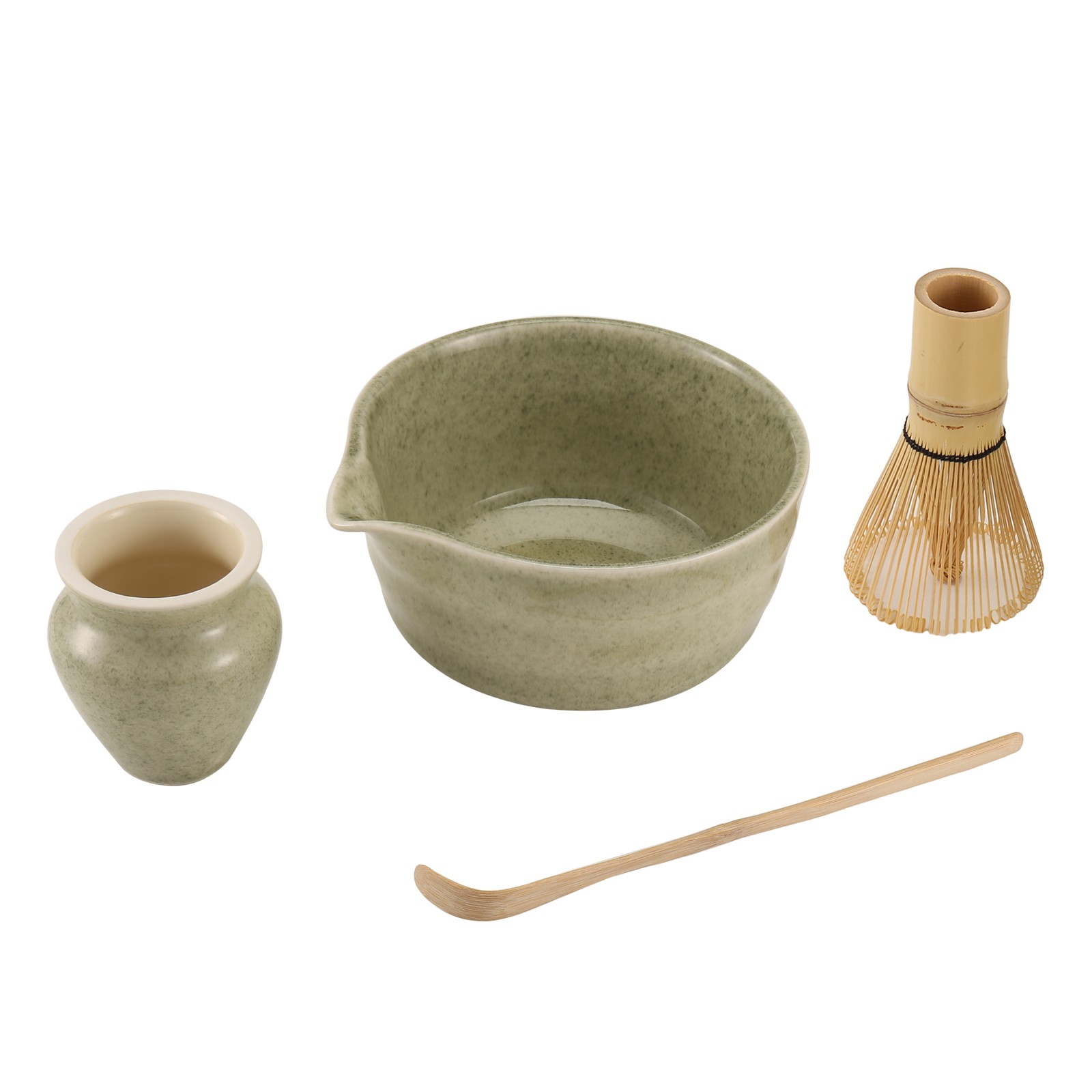 Matcha Set, Japanese Tea Set Includes Matcha Bowl with Spout, Matcha Holder4515
