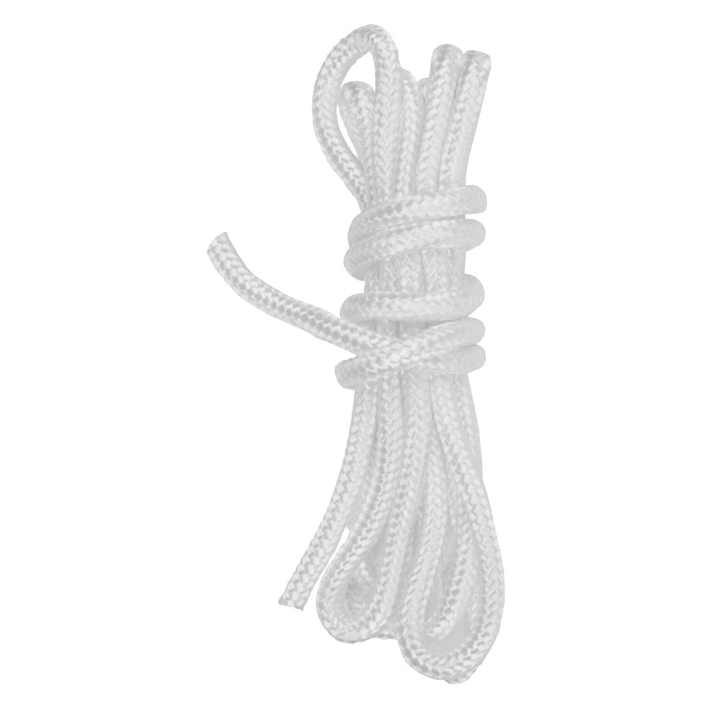 8 mm Pull Cord Recoil Starter Rope for Lawnmower Boat 50 metres / 164 ft (White)