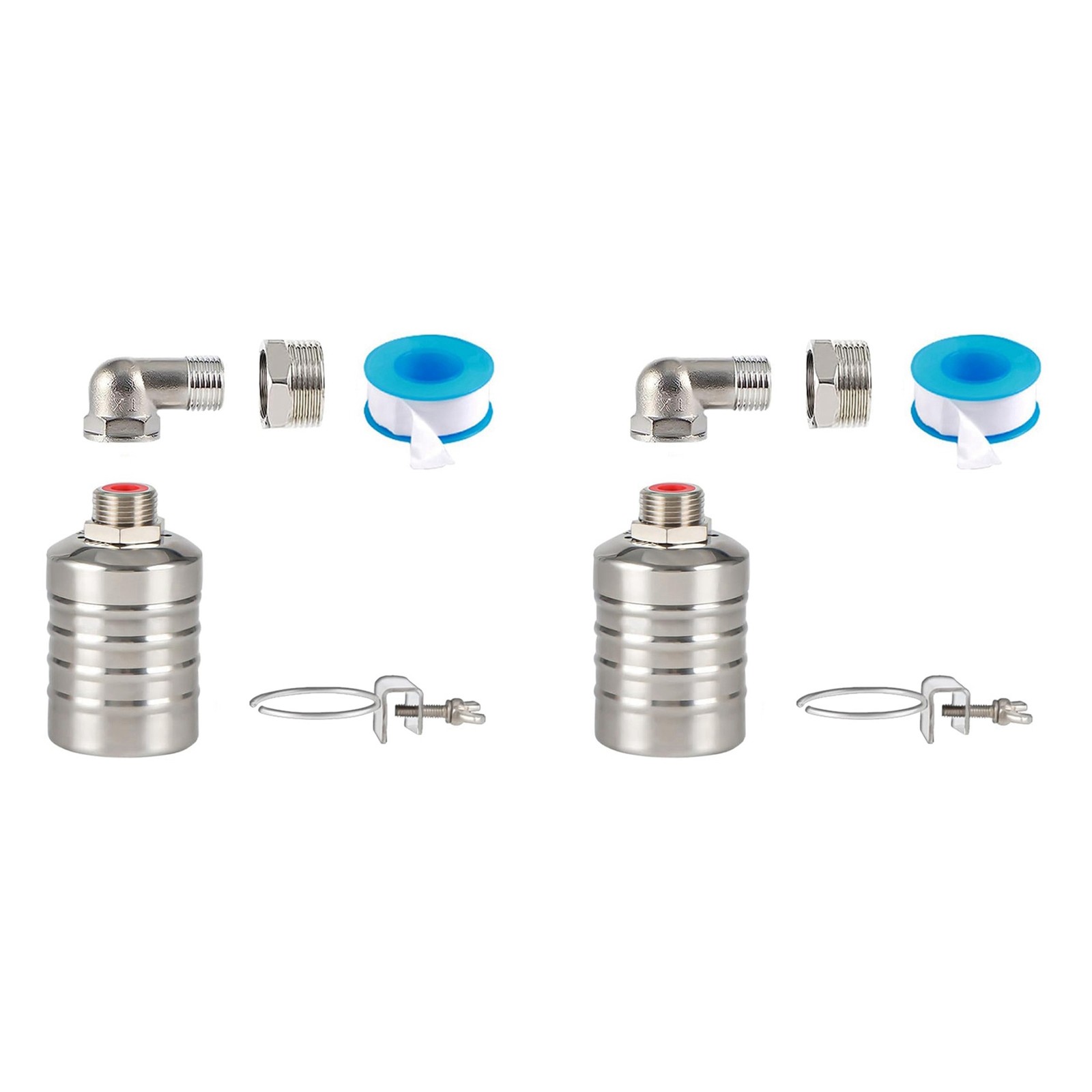 2pcs 1/2 Inch to 3/4 Inch Water Float ,304 Stainless Steel Fully Automatic6954