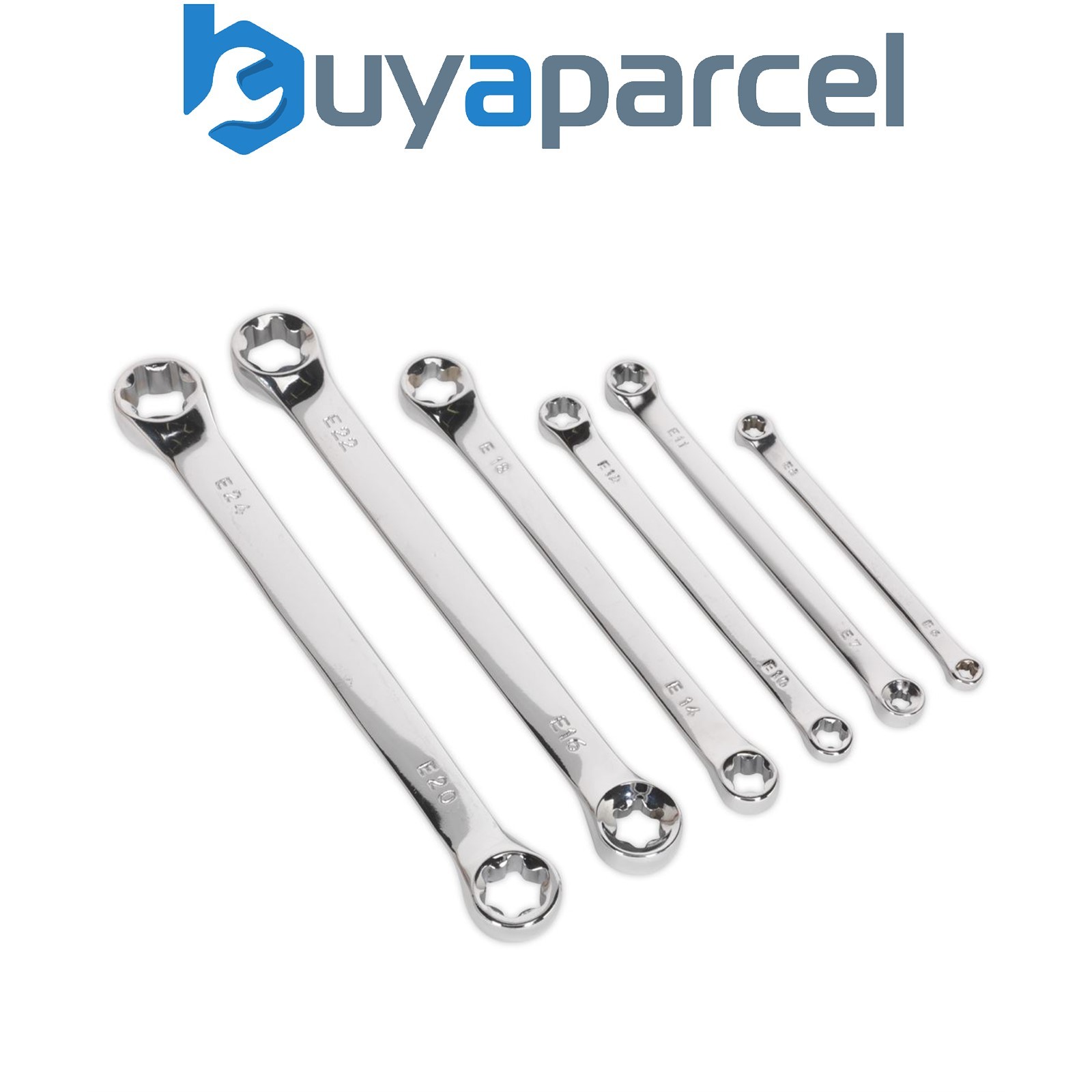 Sealey S01107 Siegen TRX-Star* Double End Spanner Set 6pc