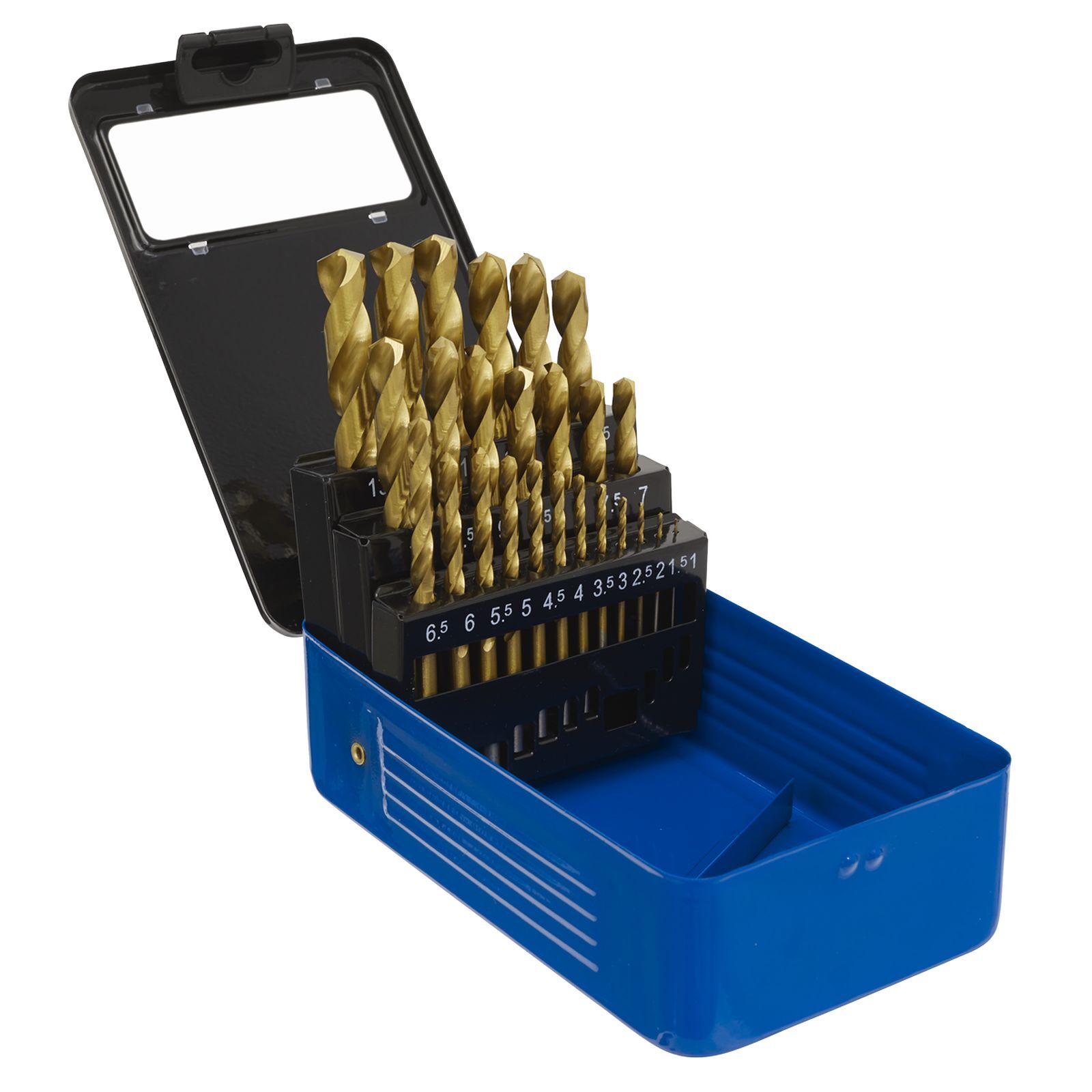 Sealey Drill Bit Set 25pc Titanium Coated Metric Drill Bits Bit Sets, Power Tool