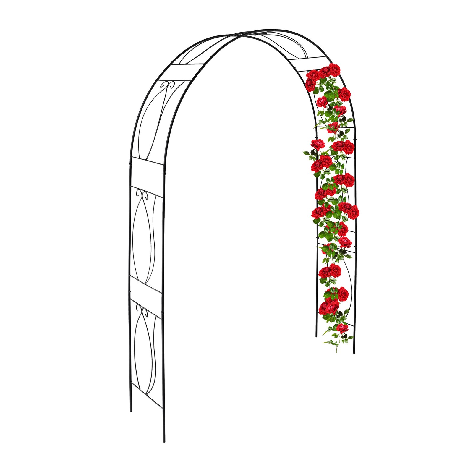 Rose arch Climbing Archway Metal Pergola Weatherproof Iron Rose Trellis Vintage