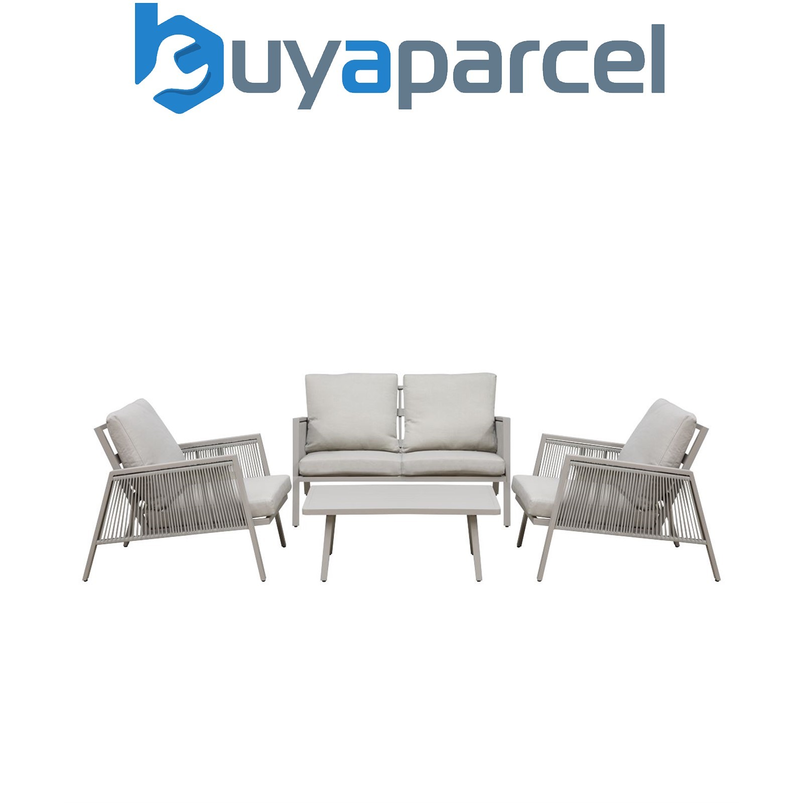 Sealey DG56 Dellonda Fusion Aluminium Outdoor Sofa, Arm Chairs & Coffee Table Se