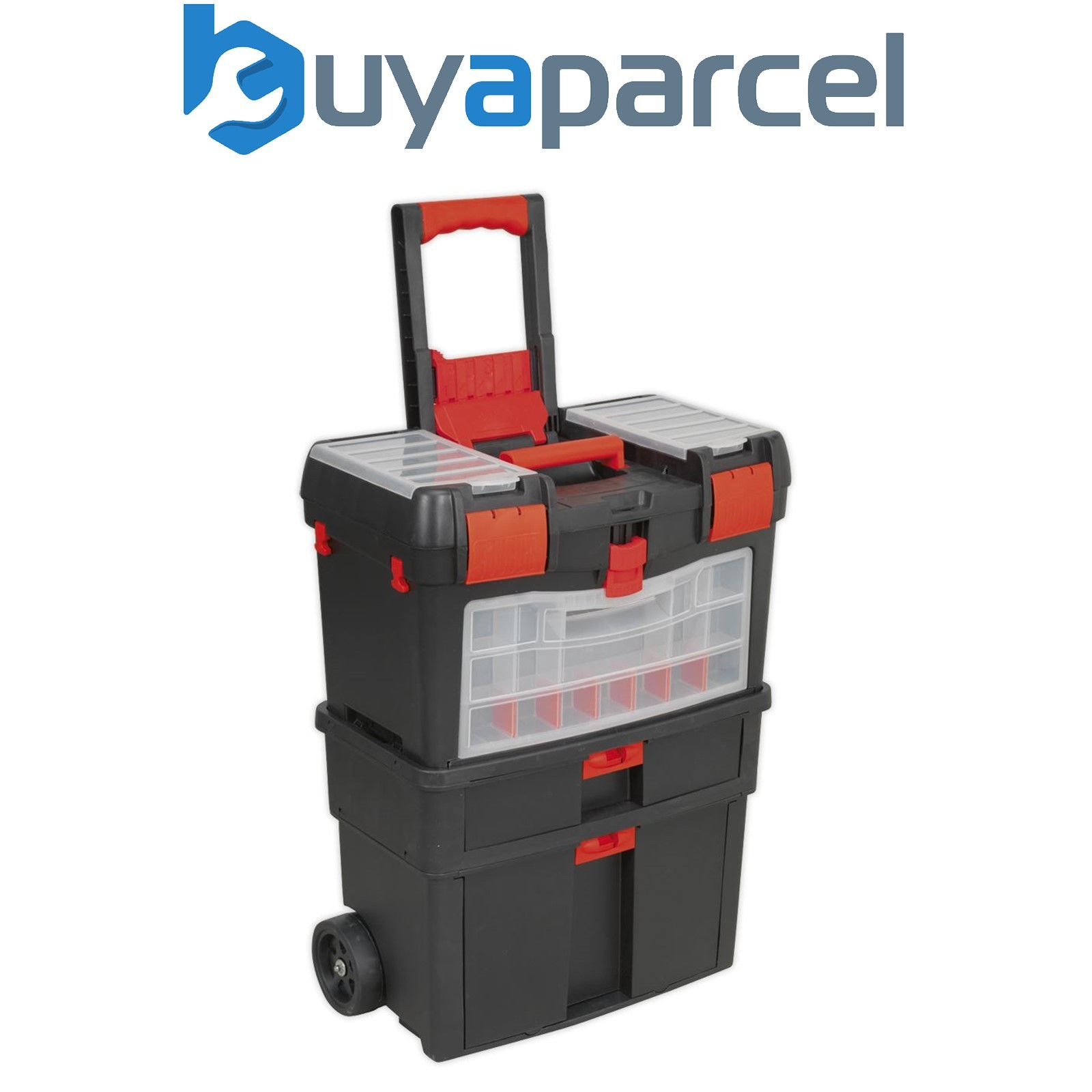 Sealey AP850 Mobile Toolbox with Tote Tray & Removable Assortment Box