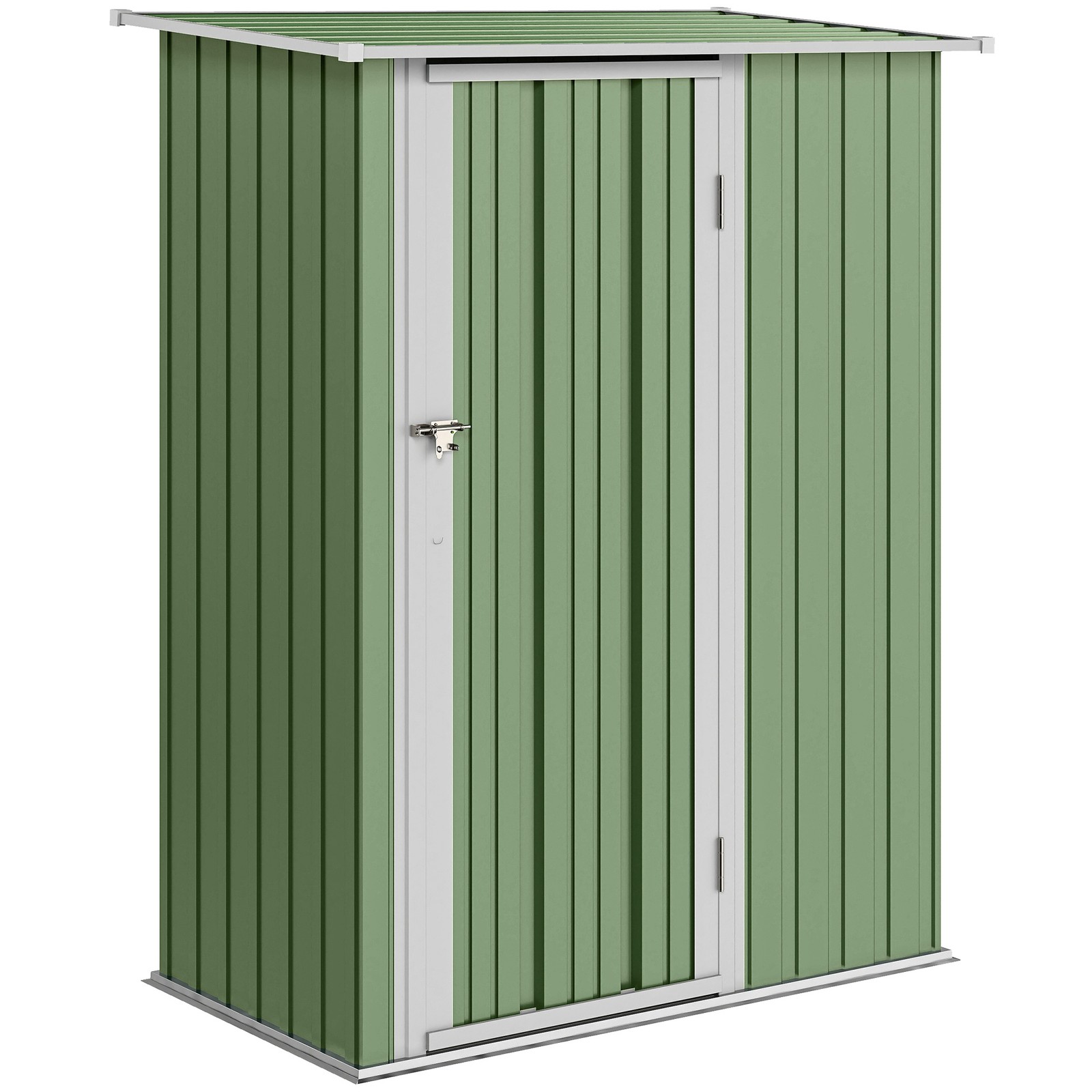 Outsunny Outdoor Storage Shed Steel Garden Shed w/ Lockable Door