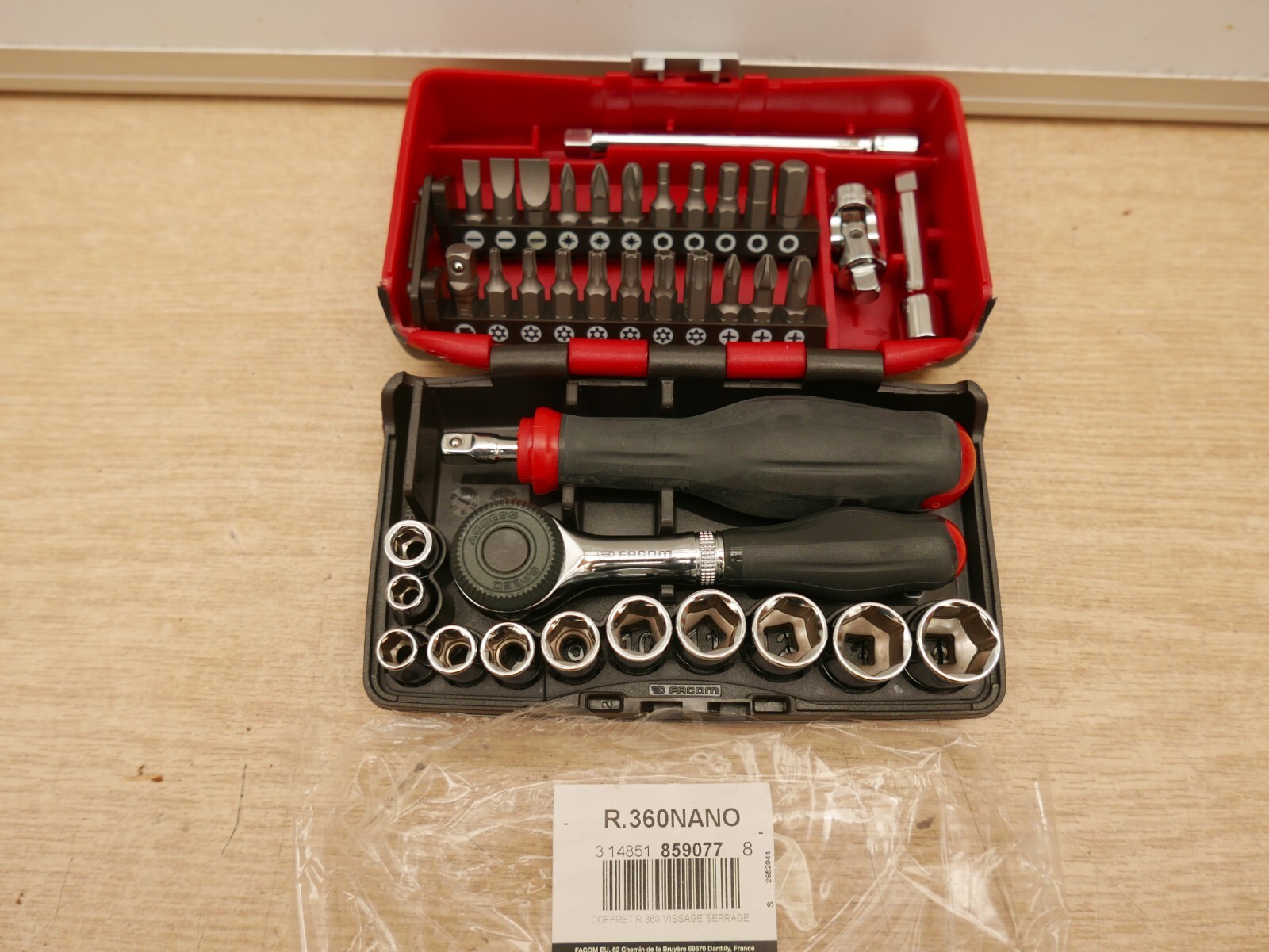 Facom R.360NANO 38pce Socket Set 1/4in Drive