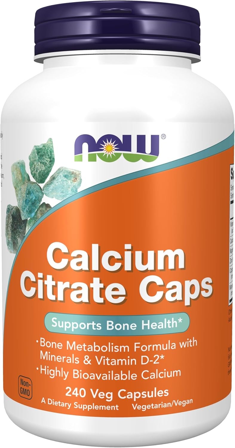 NOW Foods Supplements, Calcium Citrate with Vitamin D, Magnesium 240Caps