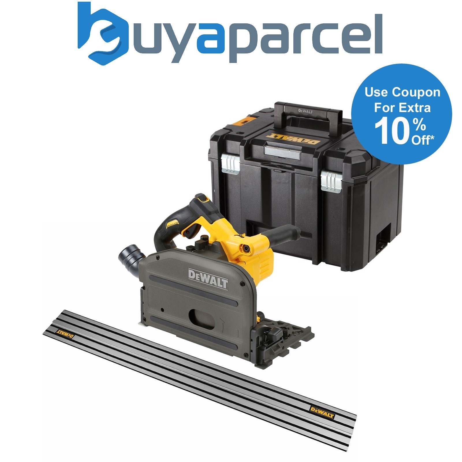 Dewalt DCS520NT 54v XR FLEXVOLT Cordless Plunge Saw Bare Tool + 1.5m Guide Rail